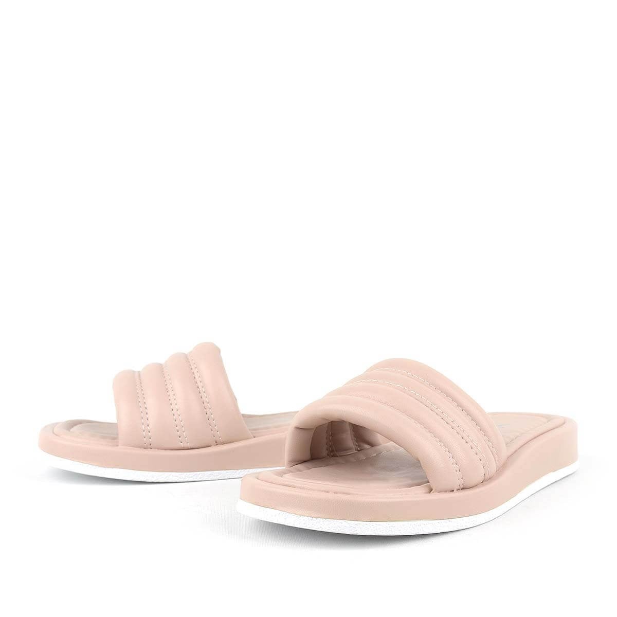 Powder Pink Single Band Women's Slippers