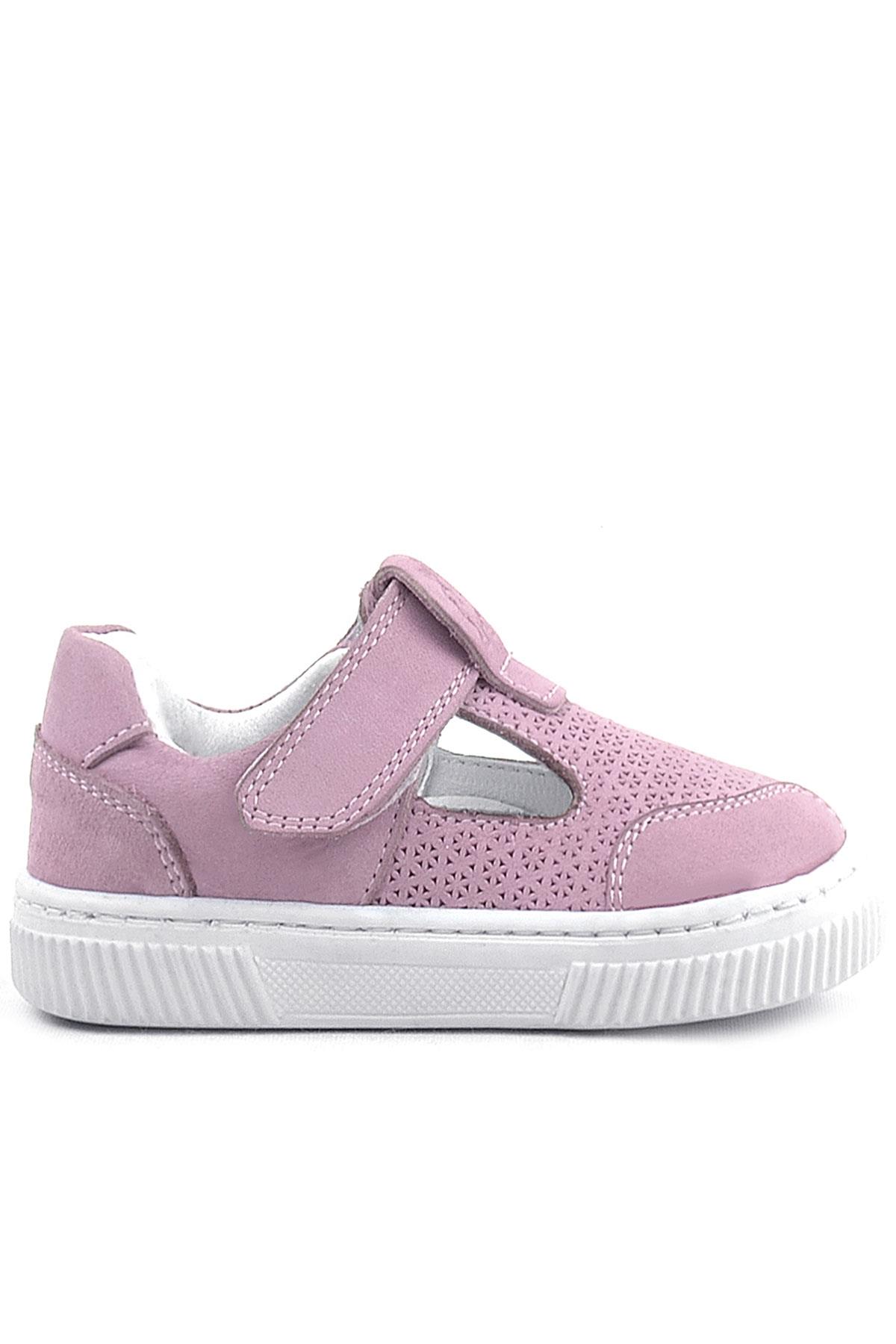 Rakerplus Bheem Hakiki Deri Pudra Cırtlı Bebek Sneaker Sandalet R625-PU.25