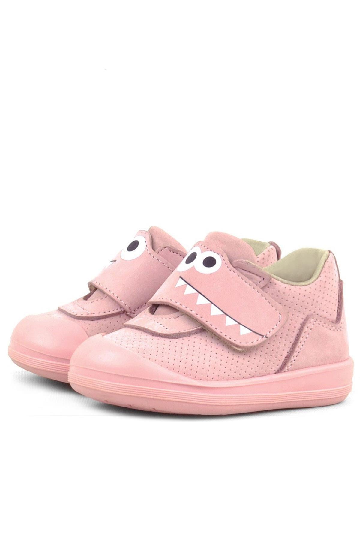 Rakerplus Dino Genuine Leather Light Pink High Ankle Baby's Shoes R402-PU.19