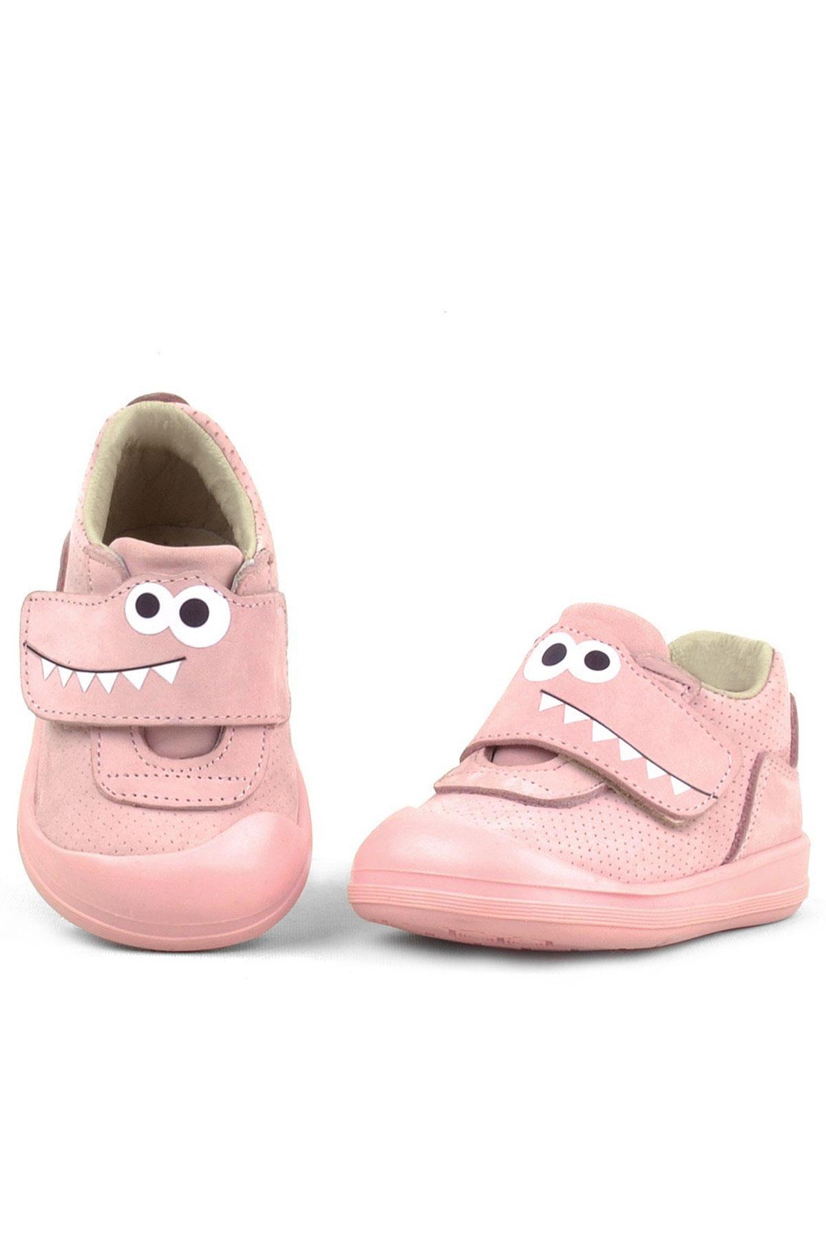 Rakerplus Dino Genuine Leather Light Pink High Ankle Baby's Shoes R402-PU.19