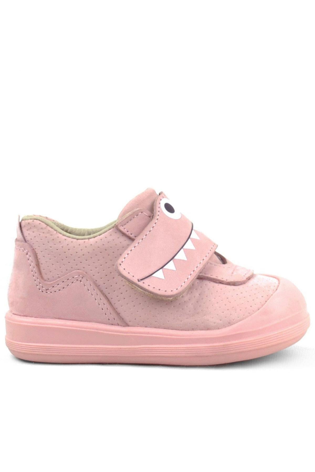 Rakerplus Dino Genuine Leather Light Pink High Ankle Baby's Shoes R402-PU.19