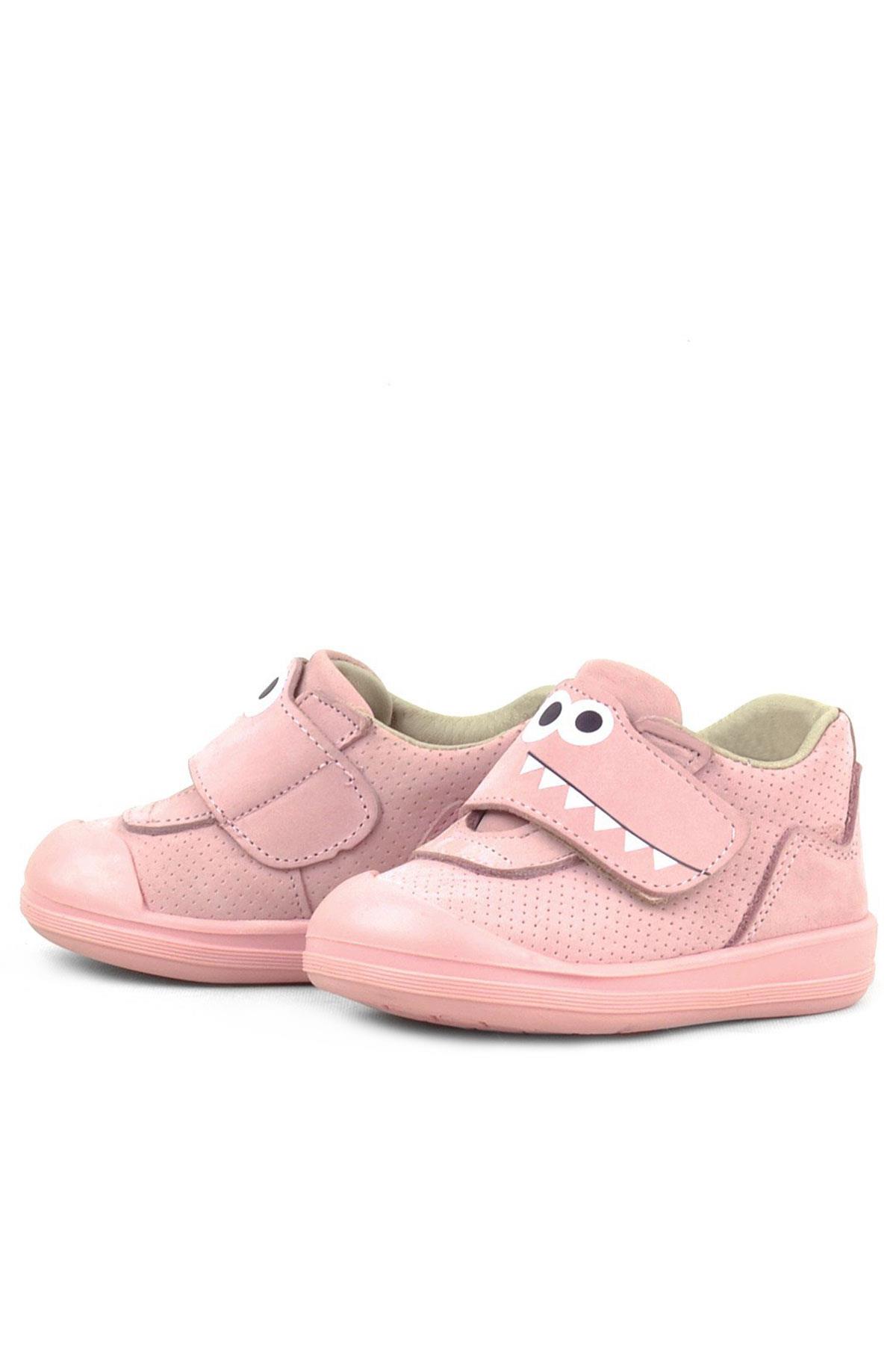 Rakerplus Dino Genuine Leather Light Pink High Ankle Baby's Shoes R402-PU.19