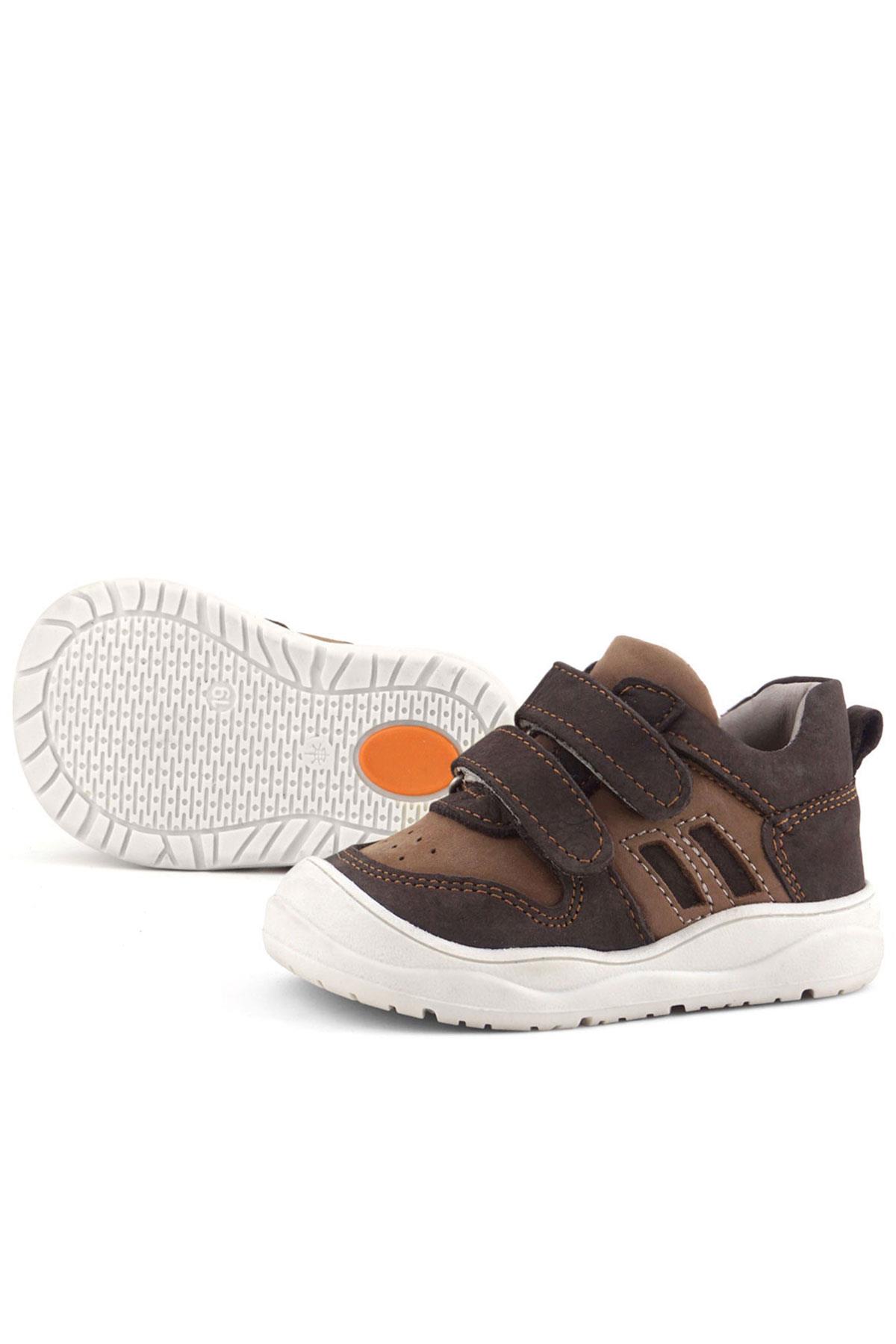 Rakerplus Schaggy Hakiki Deri Kahve Bebek Spor Ayakkabı