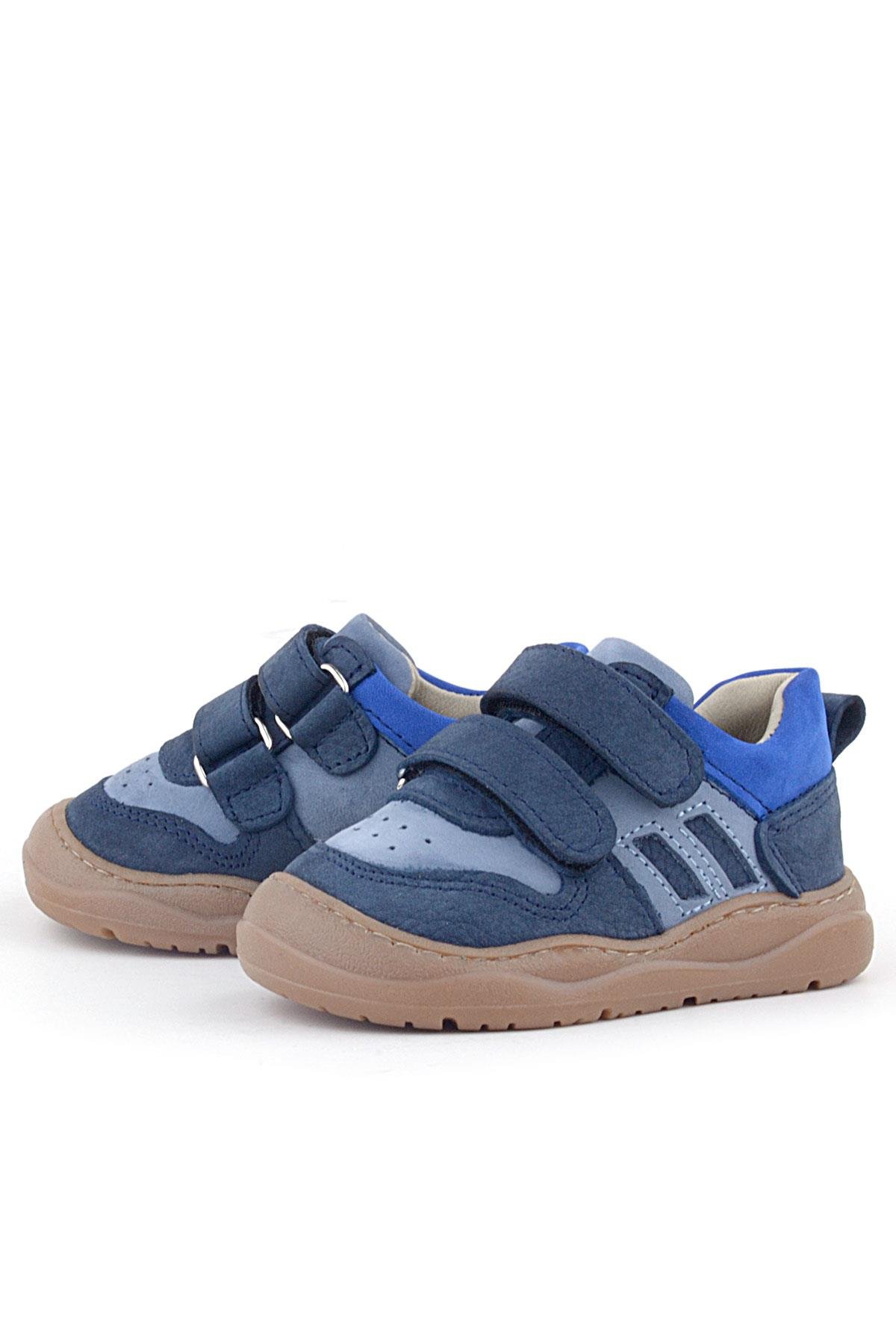 Rakerplus Schaggy Genuine Leather Navy Blue Baby Sports Shoes