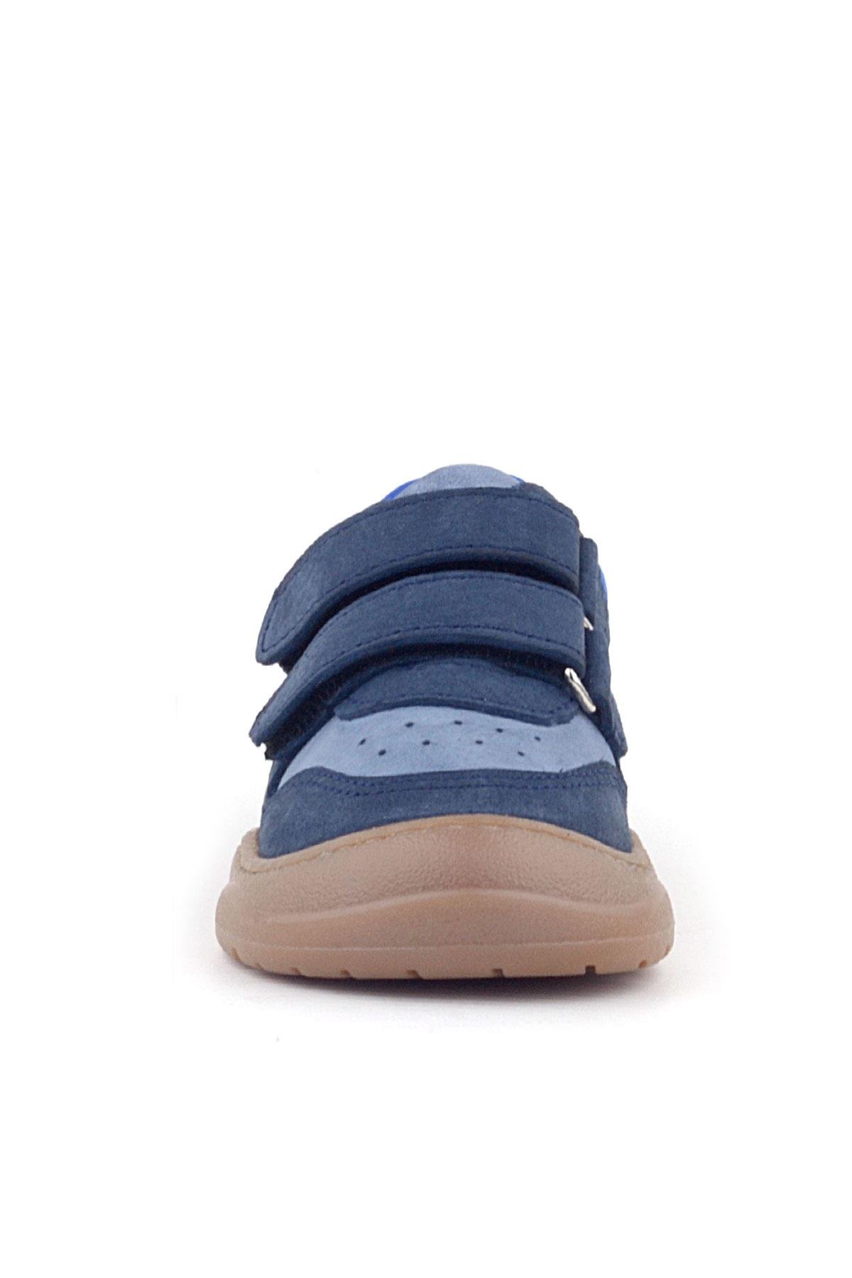 Rakerplus Schaggy Genuine Leather Navy Blue Baby Sports Shoes