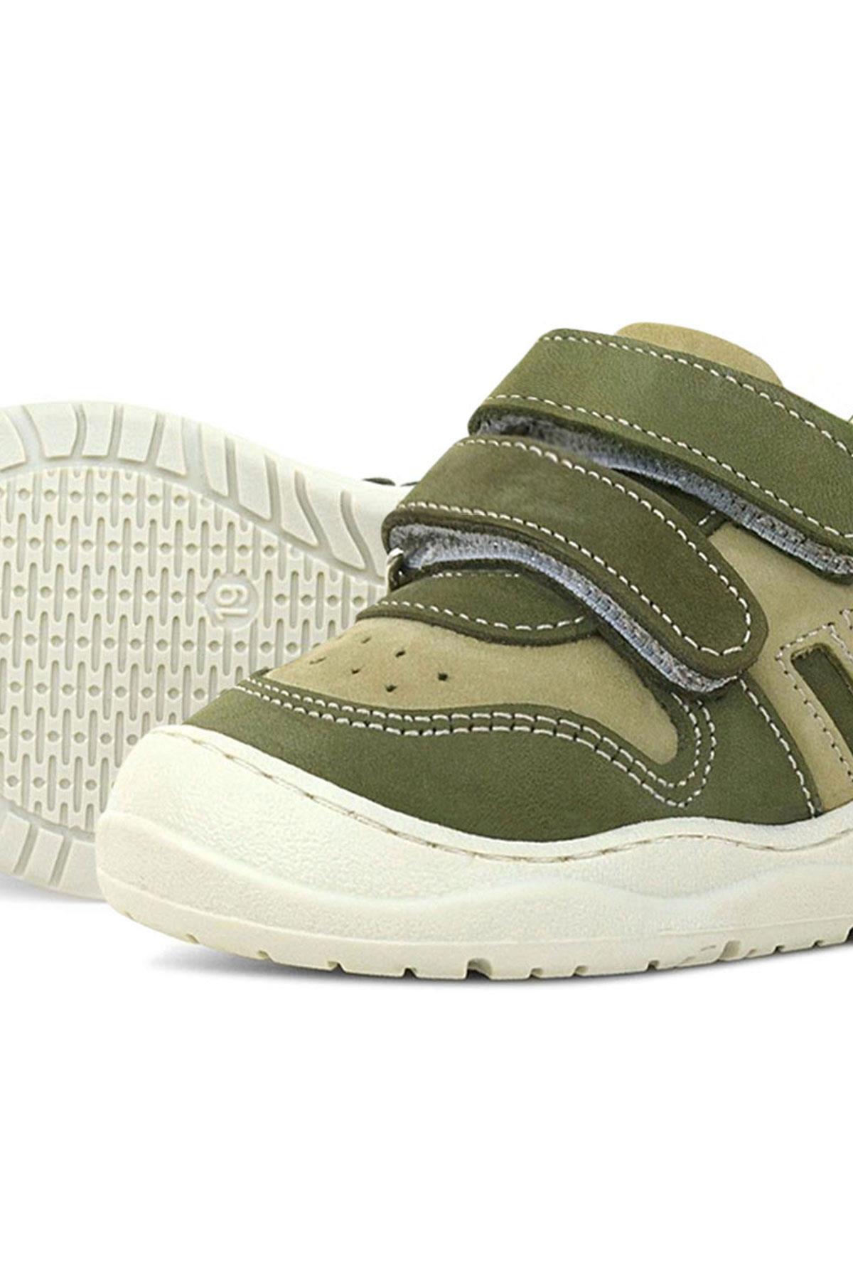 Rakerplus Schaggy Genuine Leather Khaki Baby Sports Shoes
