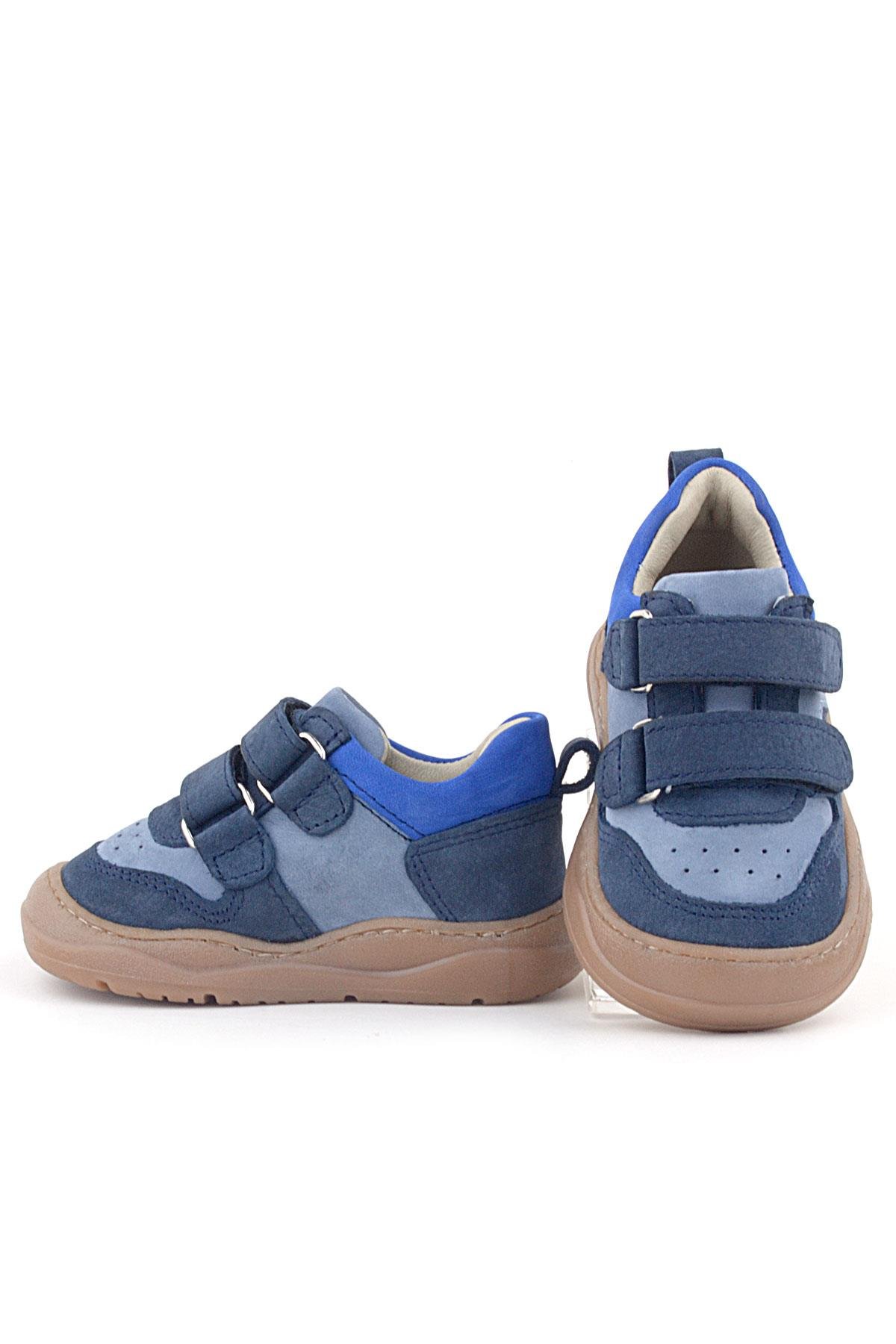 Rakerplus Schaggy Genuine Leather Navy Blue Baby Sports Shoes