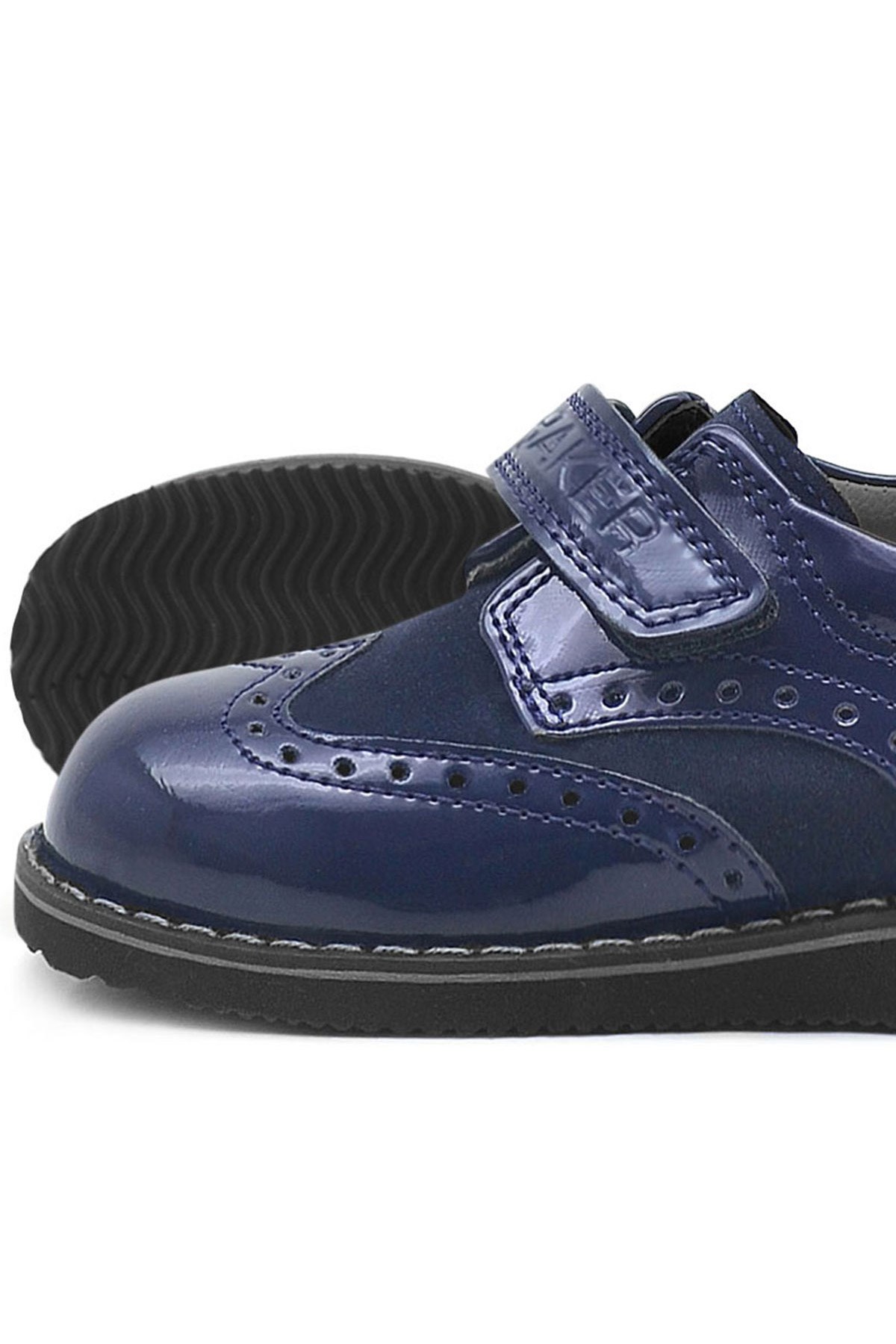 Rakerplus Patent Leather Tufted Hidra Banded Baby Shoes