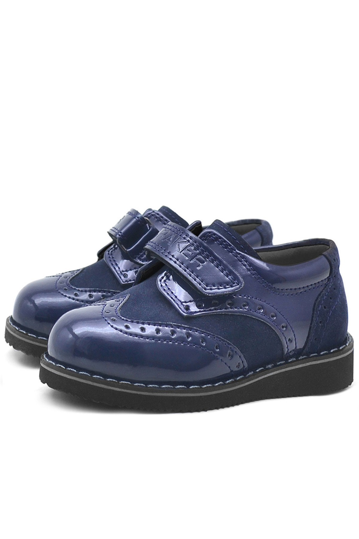 Rakerplus Patent Leather Tufted Hidra Banded Baby Shoes