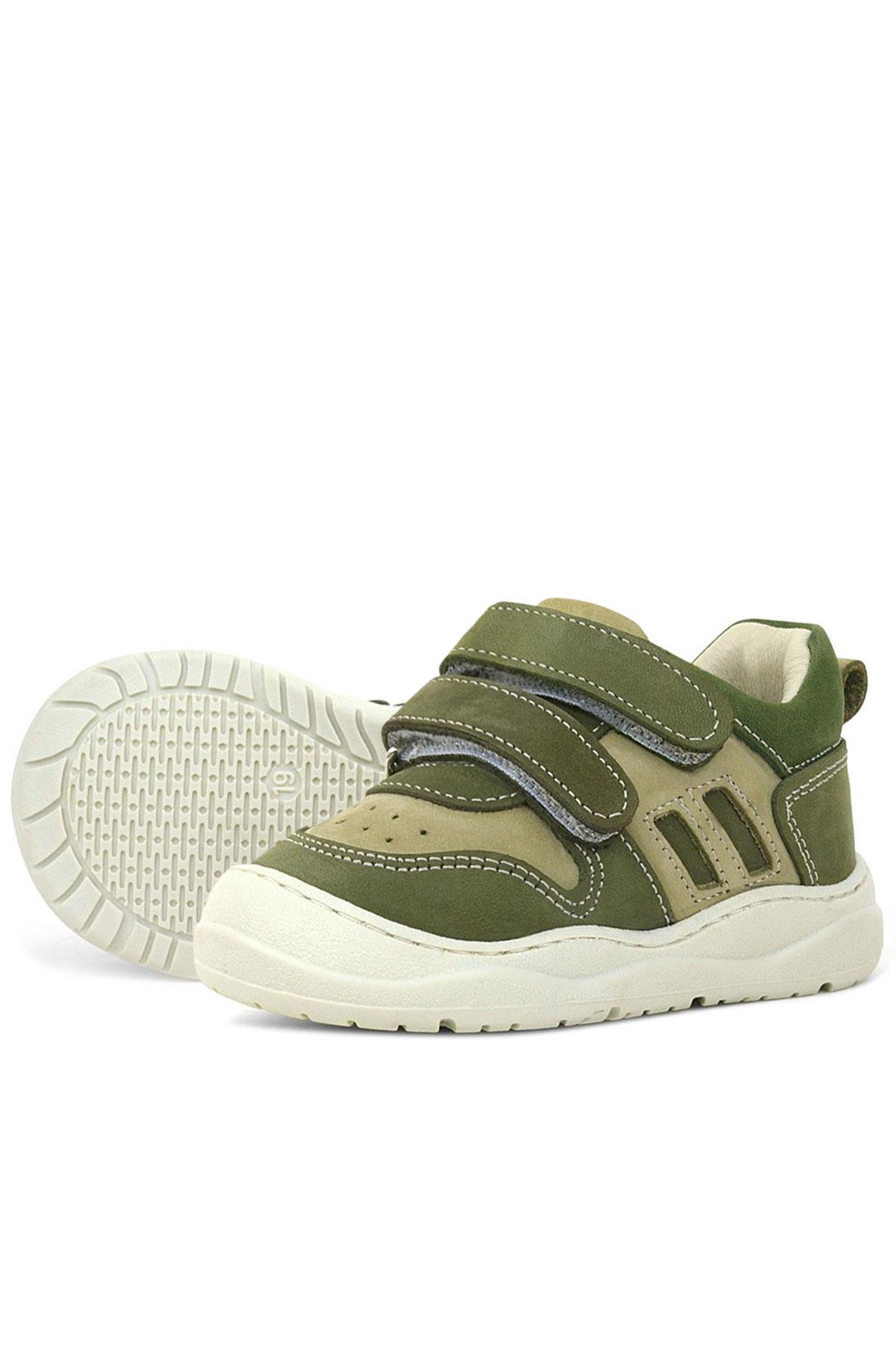 Rakerplus Schaggy Genuine Leather Khaki Baby Sports Shoes
