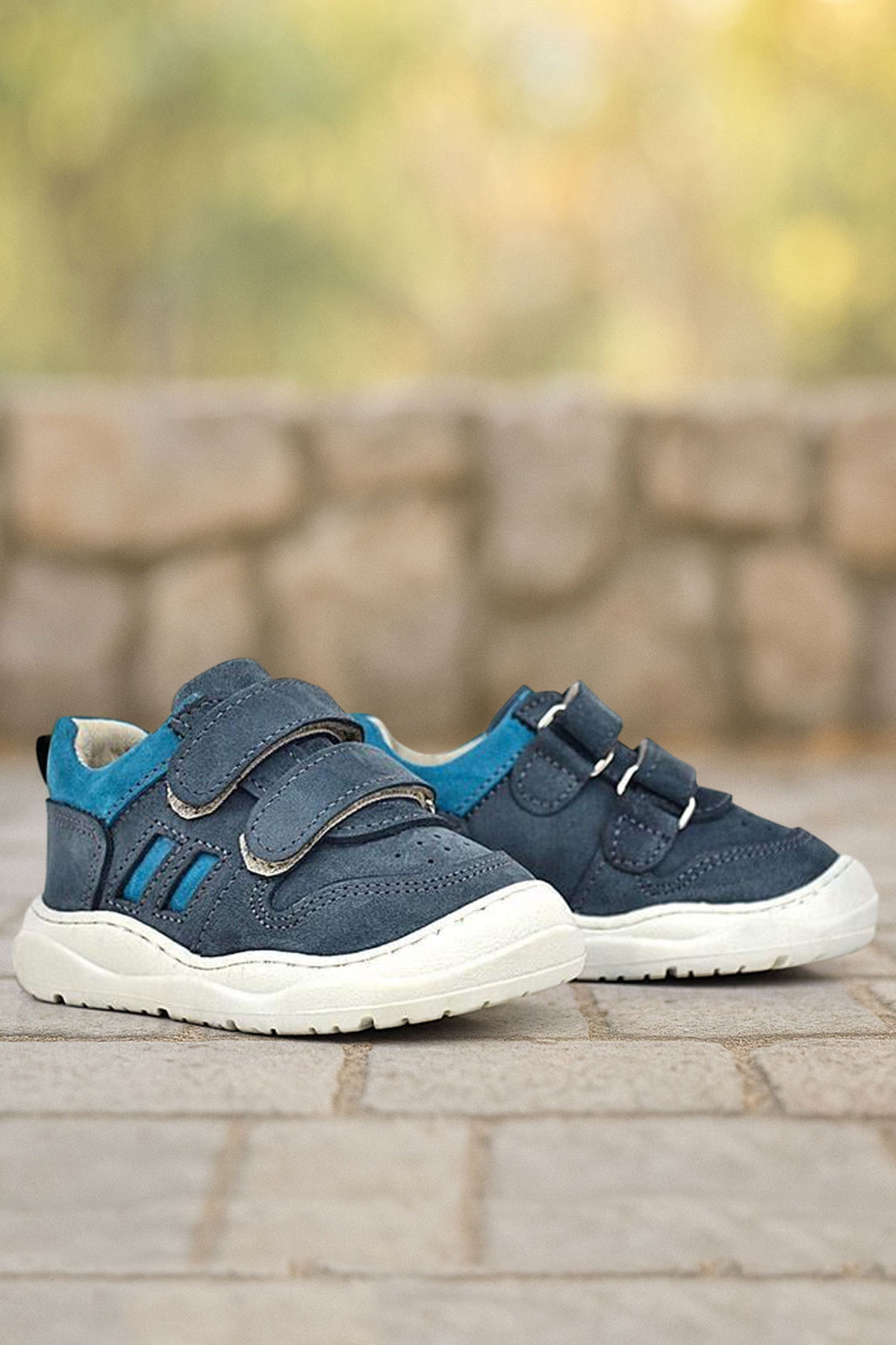 Rakerplus Schaggy Genuine Leather Gray Baby Sports Shoes