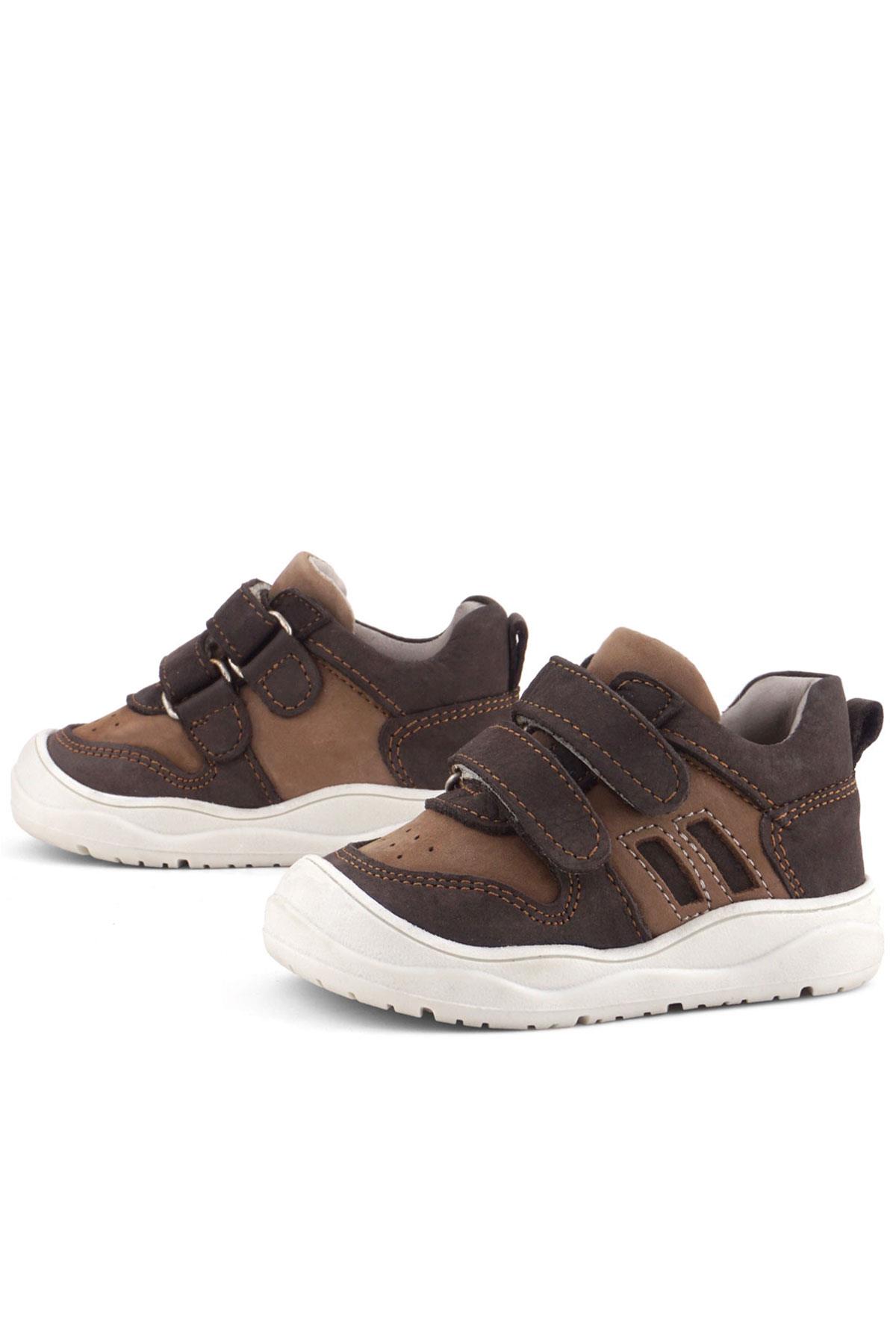 Rakerplus Schaggy Hakiki Deri Kahve Bebek Spor Ayakkabı
