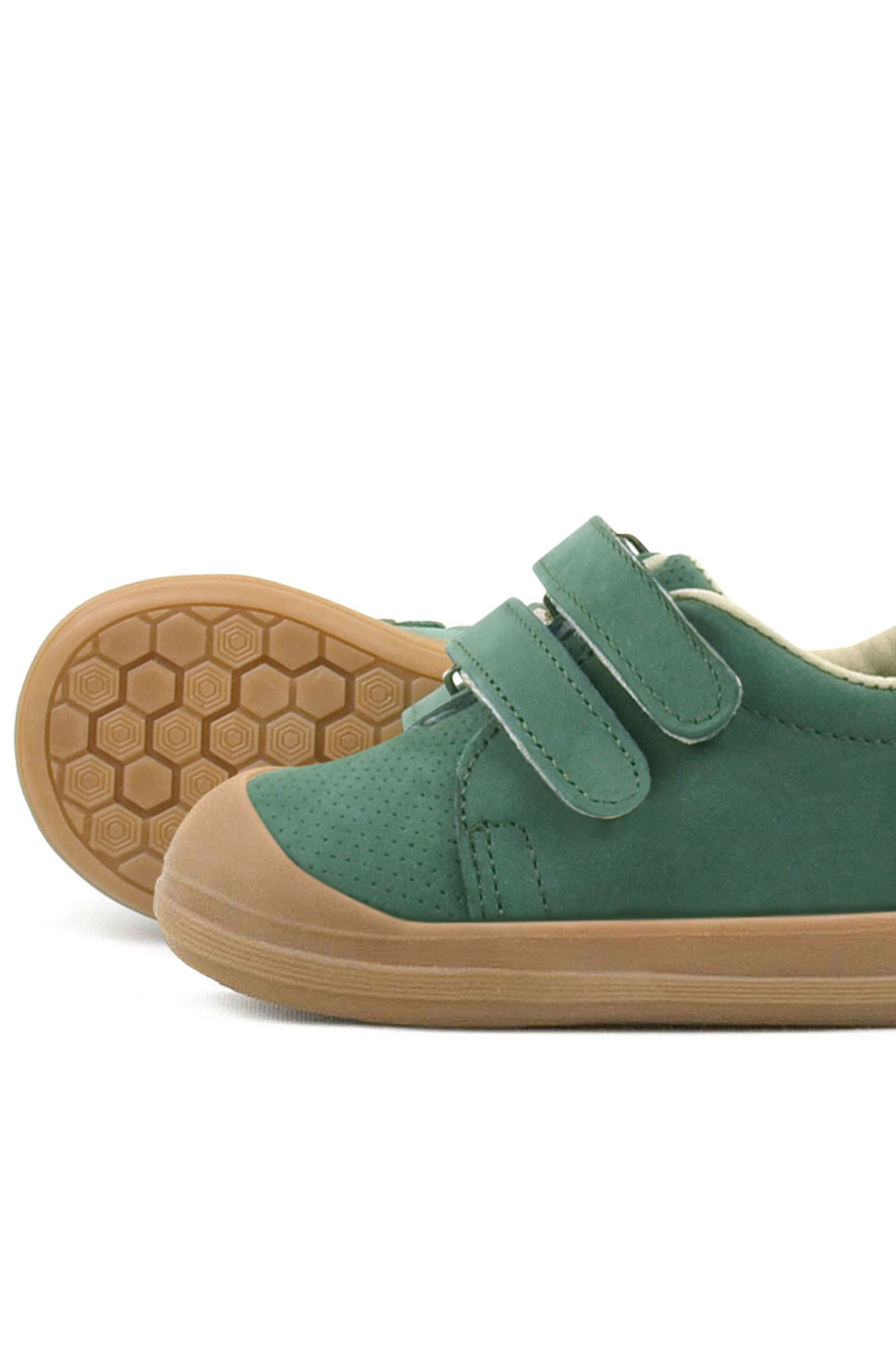 Rakerplus Sonic Genuine Leather Green Anatomical Baby Sports Shoes Sneaker