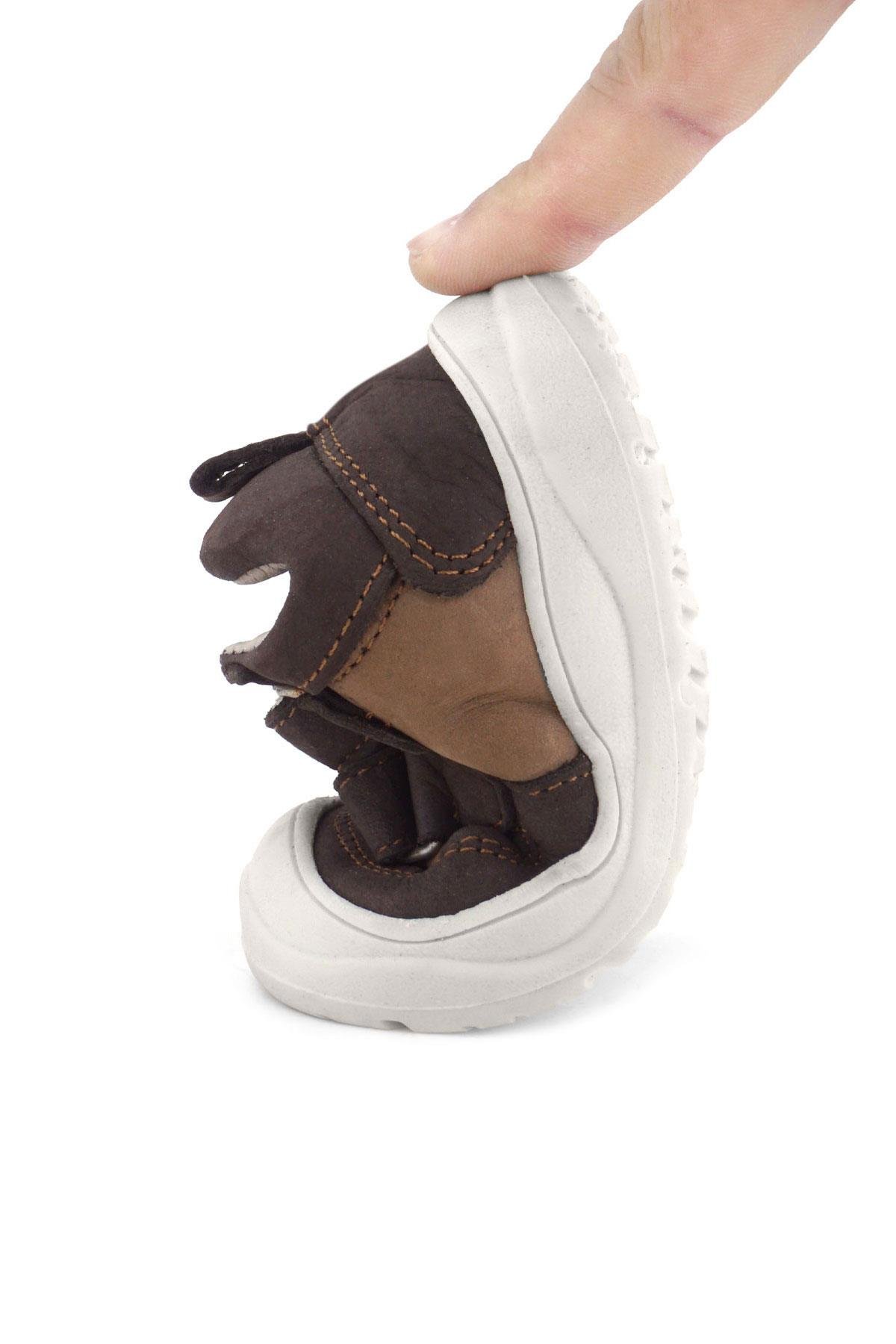 Rakerplus Schaggy Hakiki Deri Kahve Bebek Spor Ayakkabı