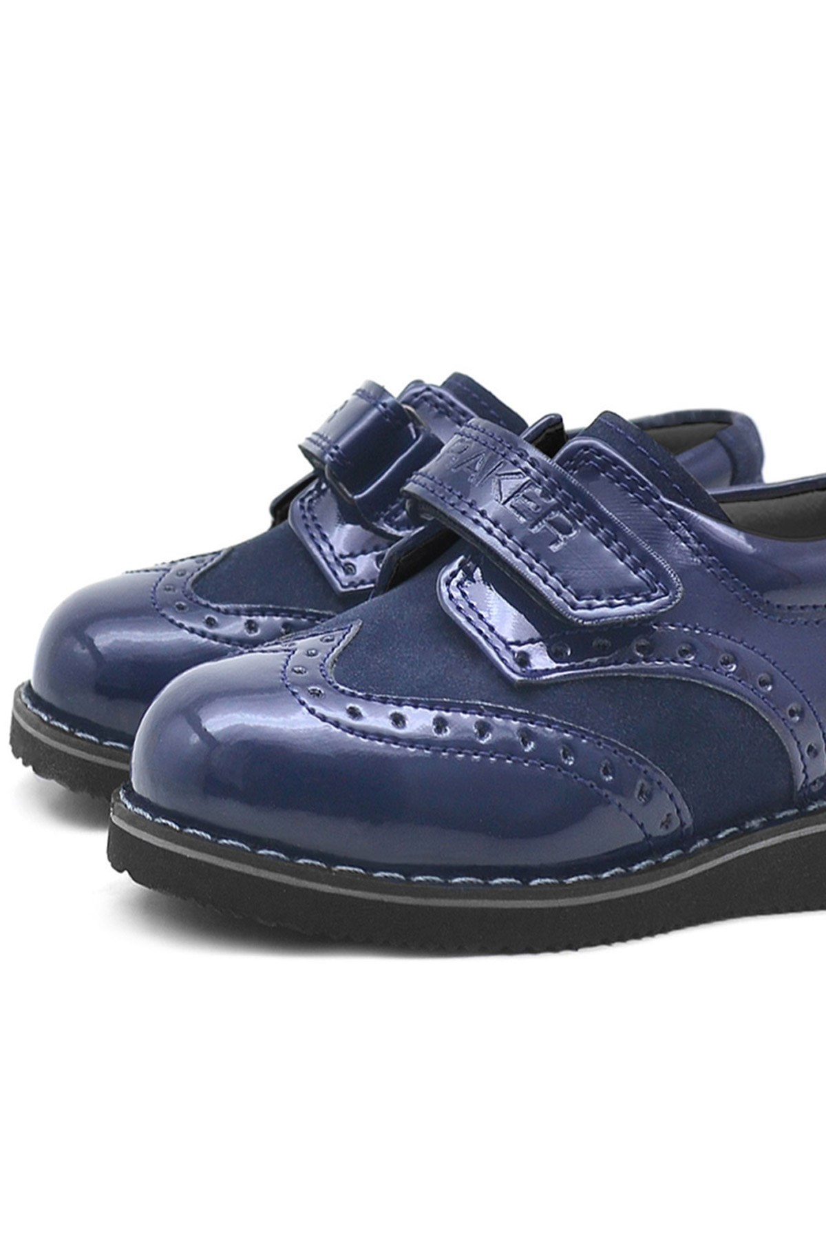 Rakerplus Patent Leather Tufted Hidra Banded Baby Shoes