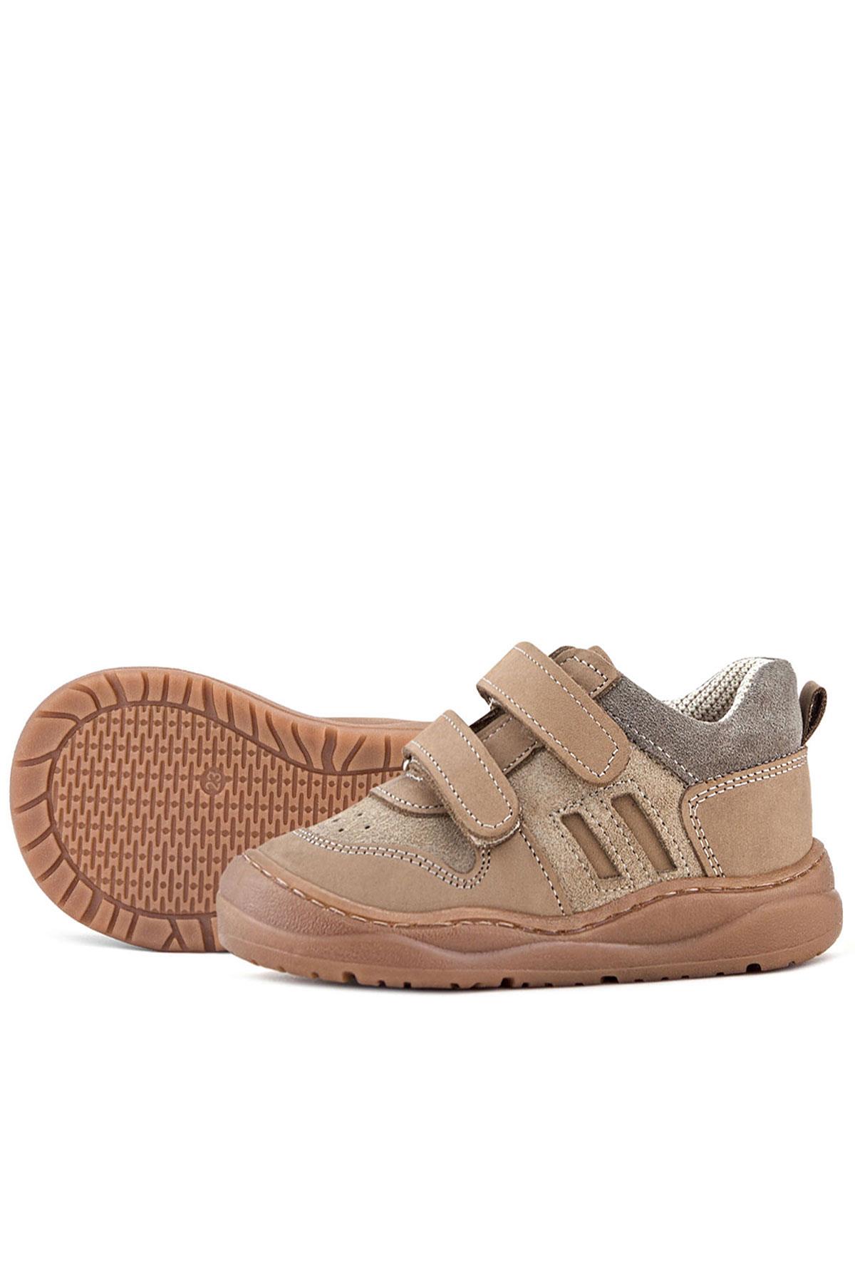 Rakerplus Schaggy Hakiki Deri Vizon Cırtlı Bebek Spor Ayakkabı