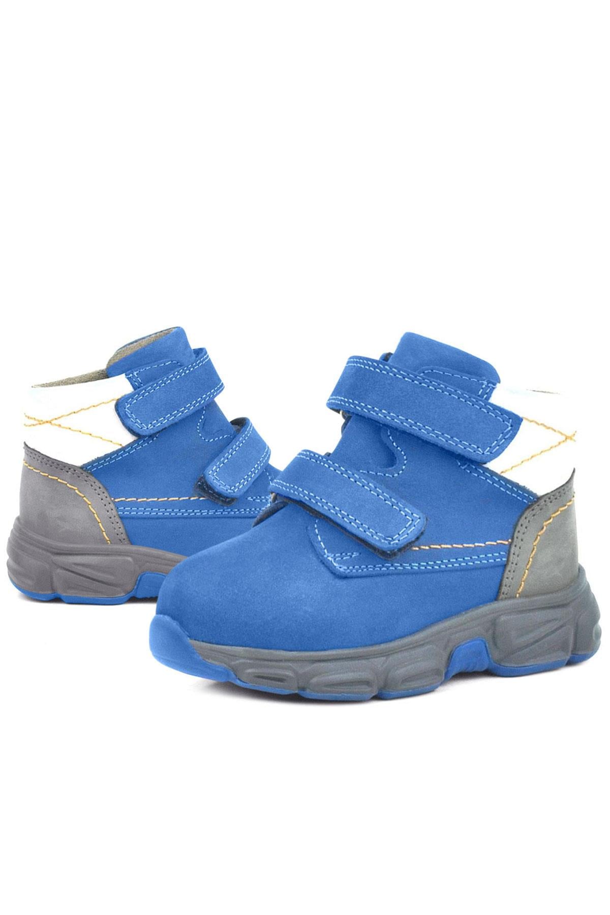 Rakerplus Genuine Leather Blue Babies Sports Boots Shoes