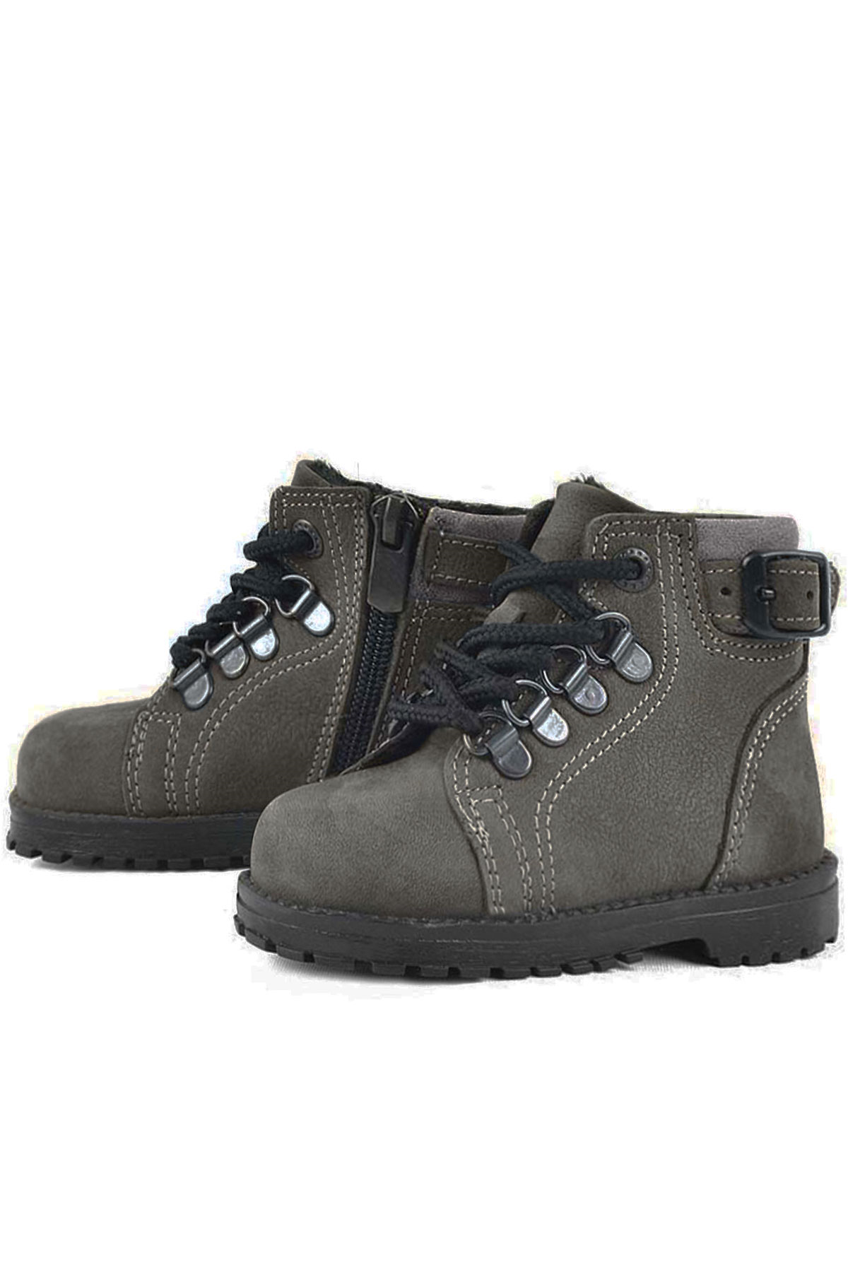 Rakerplus Griffon Genuine Leather Gray Baby Winter Boots
