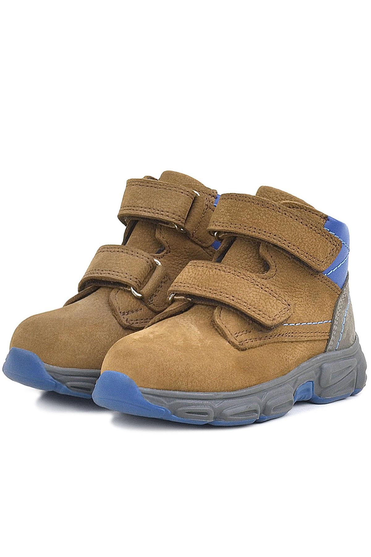 Rakerplus Genuine Leather Brown Nubuck Babies Sports Boots Shoes
