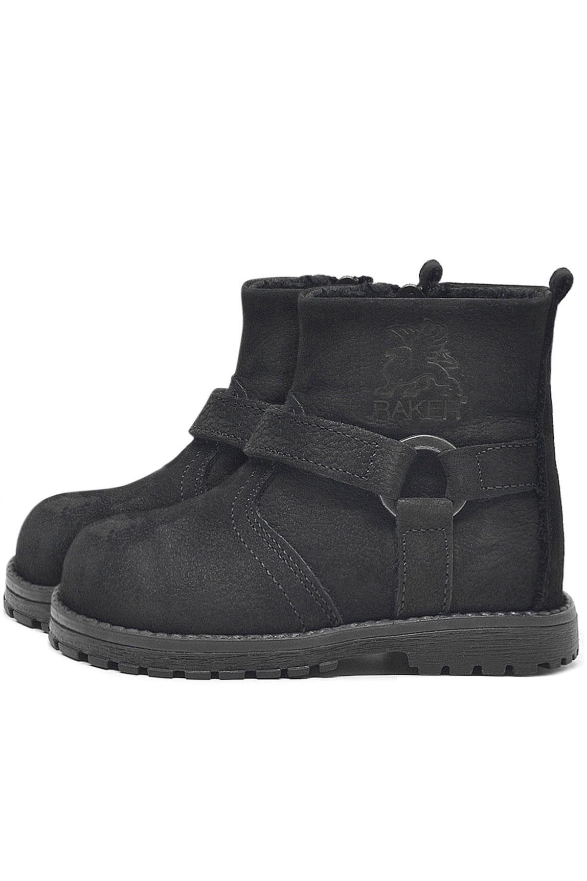 Rakerplus Chiron Hakiki Deri Fermuarlı Kışlık Bebek Bot