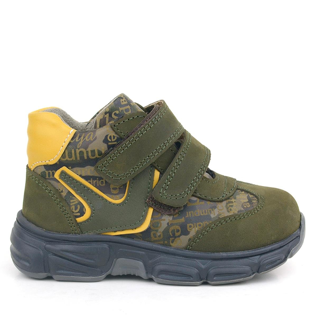 Rakerplus Hakiki Deri Haki Sarı Bebek Spor Bot Ayakkabı