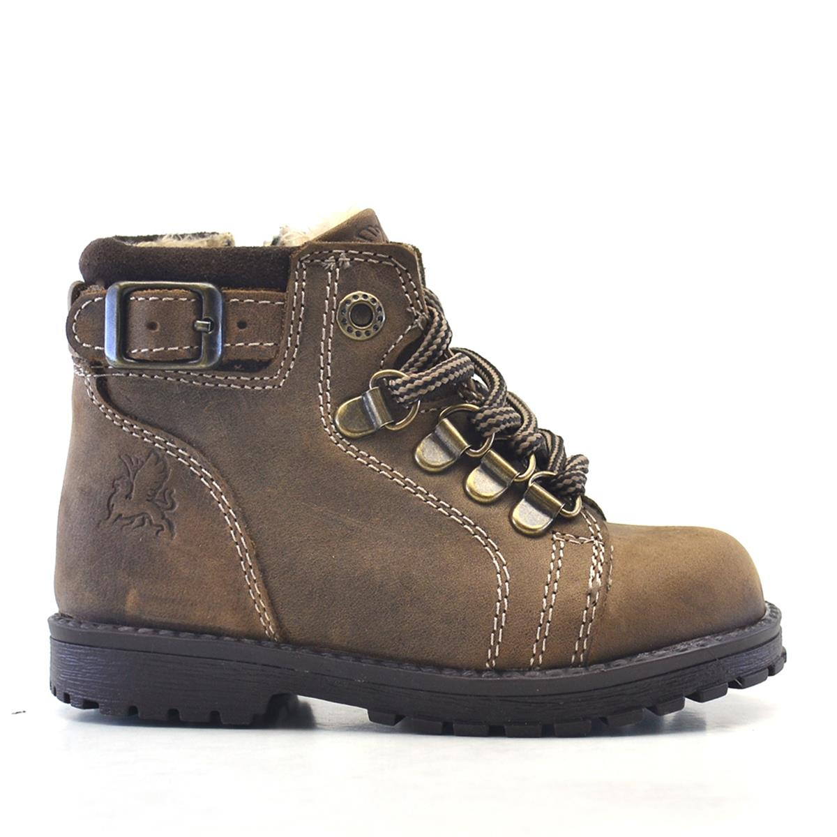 Rakerplus Griffon Genuine Leather Sand Color Boots Furred Baby Size Toddler