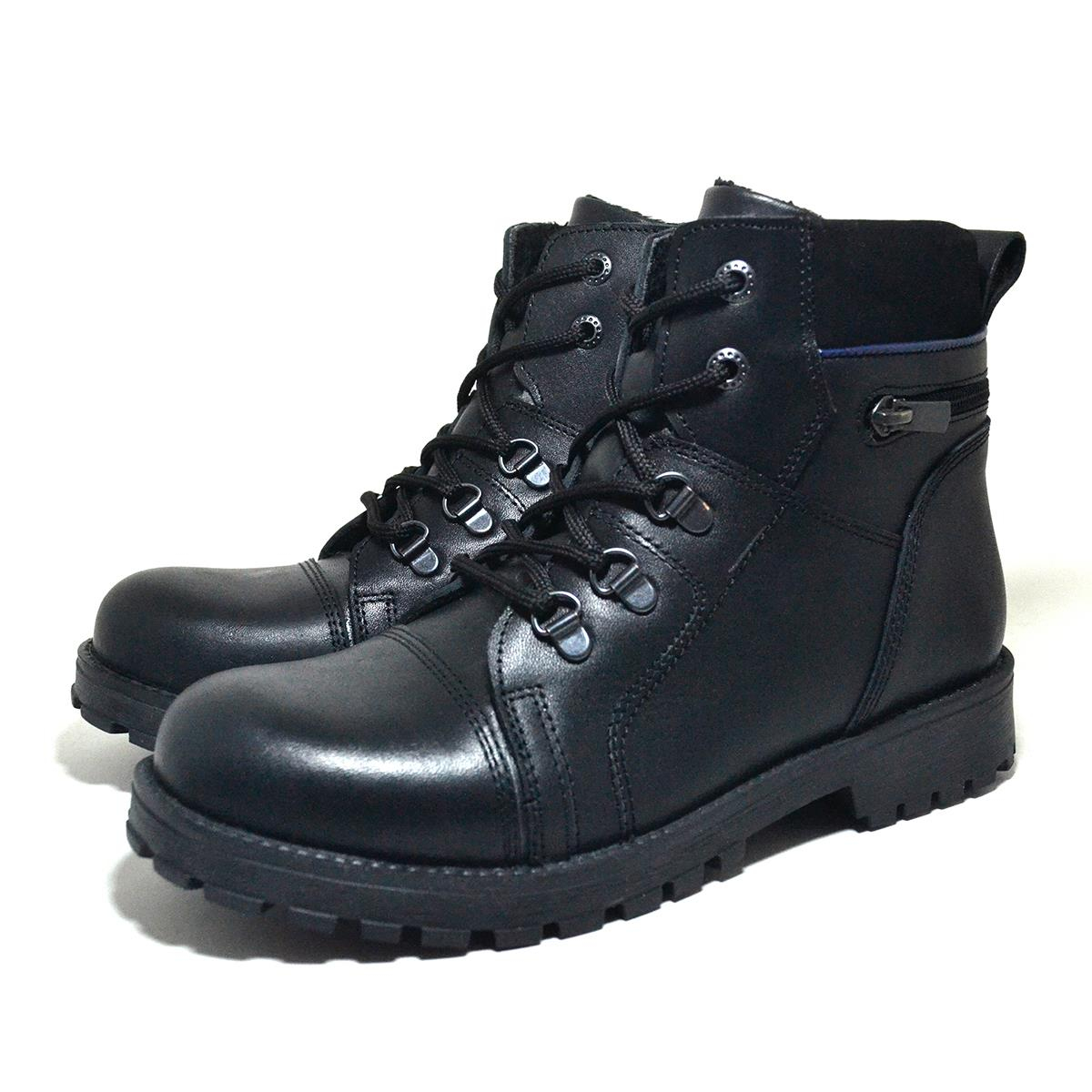 Rakerplus Minator Genuine Leather Zipper Snow Boots