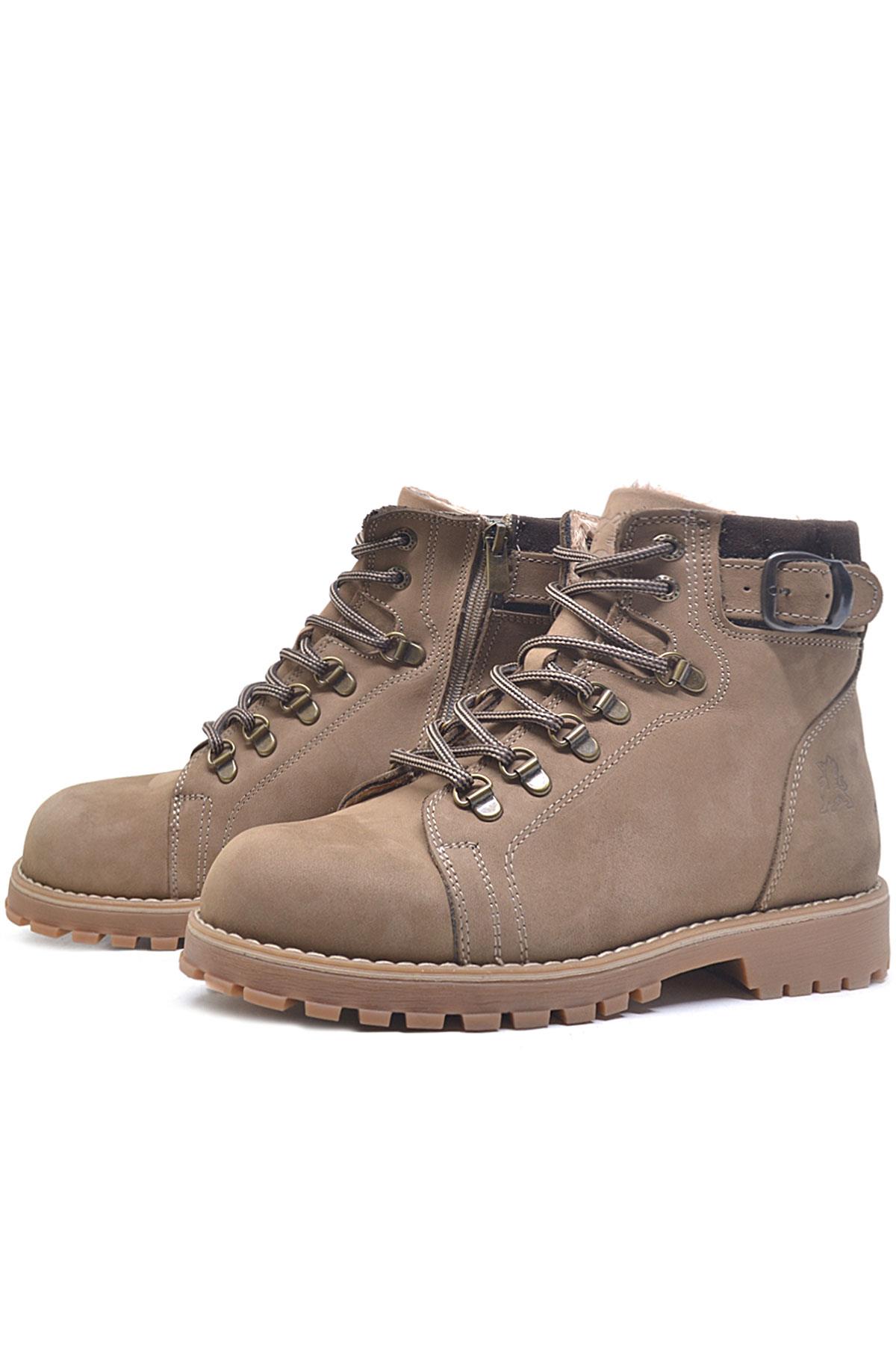 Rakerplus Griffon Hakiki Deri Vizon Fermuarlı Çocuk Bot