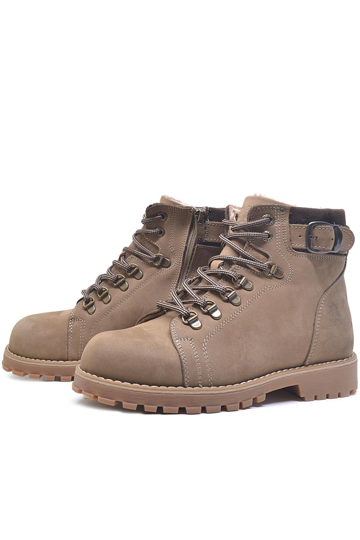 Rakerplus Griffon Hakiki Deri Vizon Fermuarlı Çocuk Bot