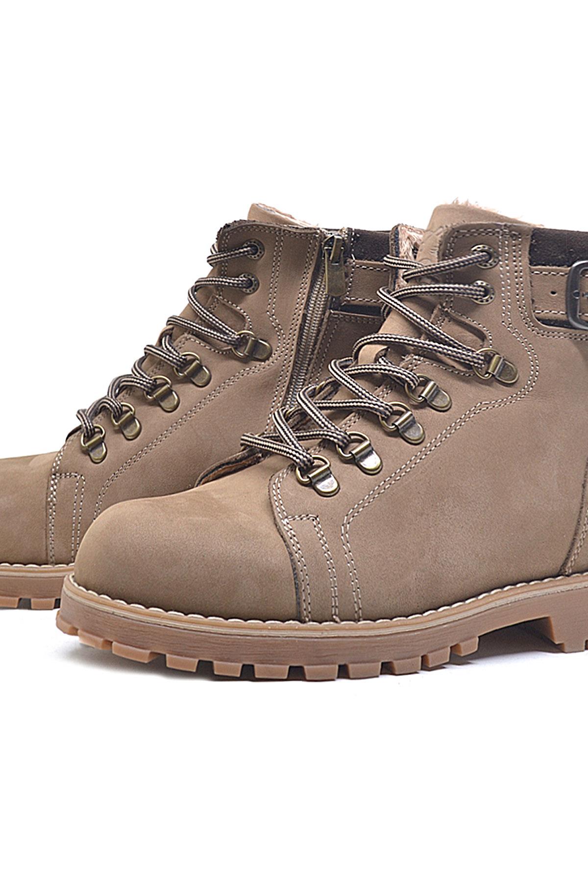 Rakerplus Griffon Hakiki Deri Vizon Fermuarlı Çocuk Bot