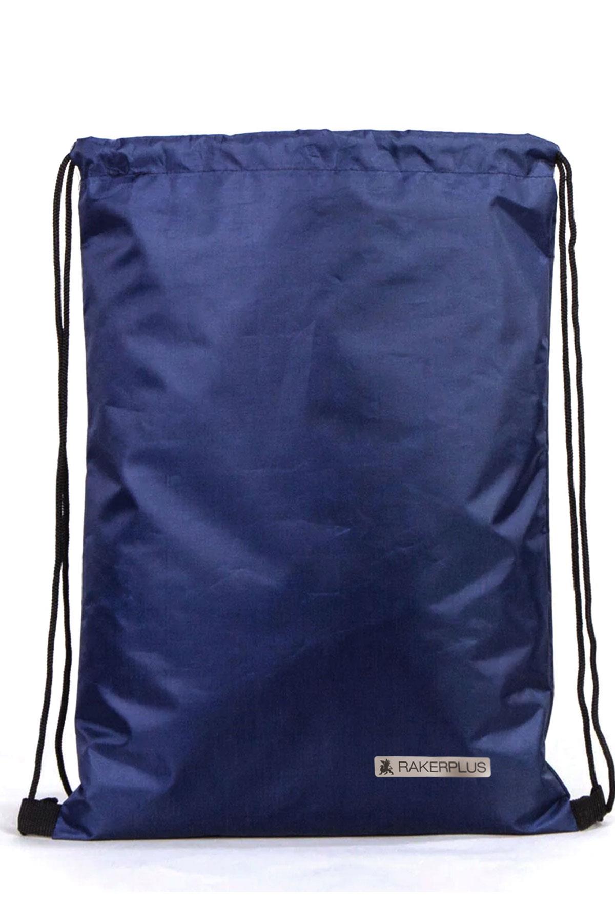 Rakerplus Lacivert 32x45 cm Su Geçirmez Büzgülü Krampon ve Spor Çantası