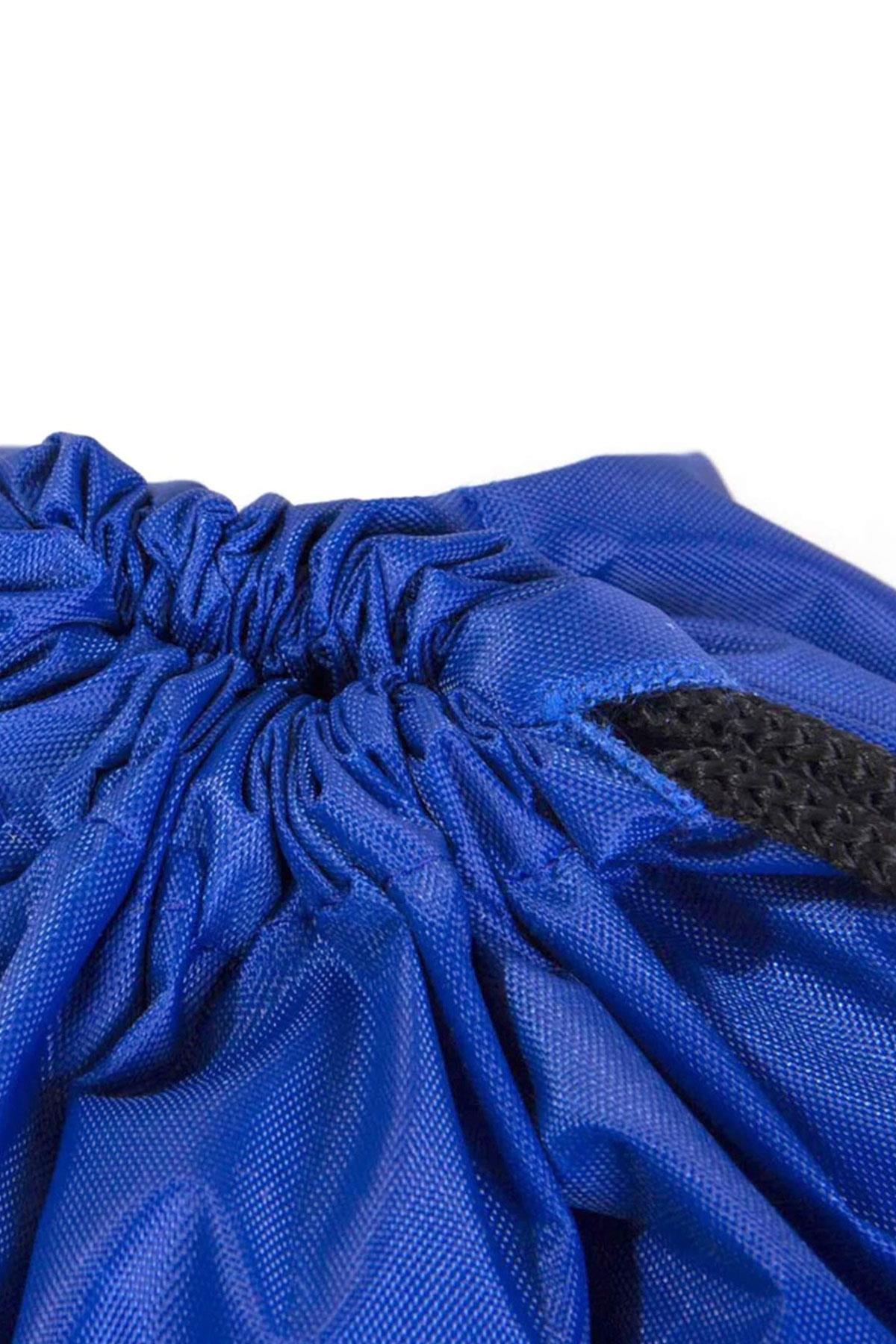 Rakerplus Saks Mavi 32x45 cm Su Geçirmez Büzgülü Krampon ve Spor Çantası