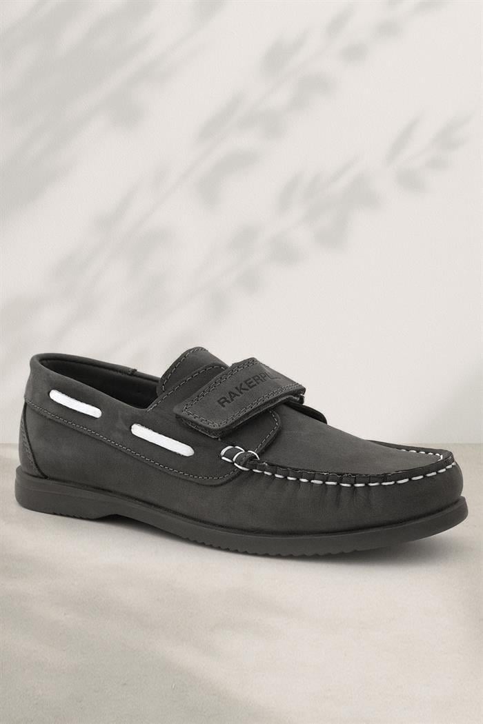 Rakerplus Hakiki Deri Günlük Erkek Çocuk Okul Ayakkabısı