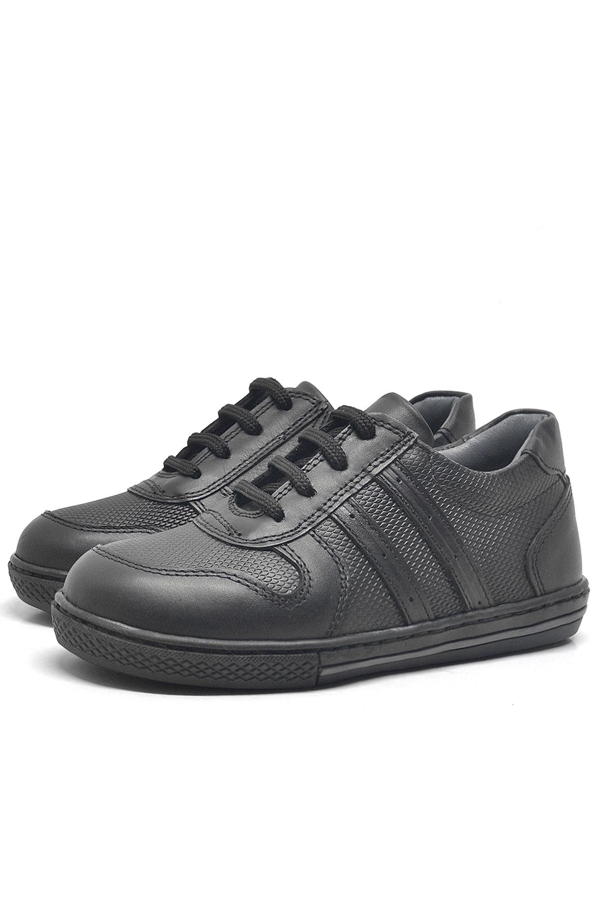 Rakerplus Hakiki Deri Günlük Erkek Çocuk Okul Ayakkabısı