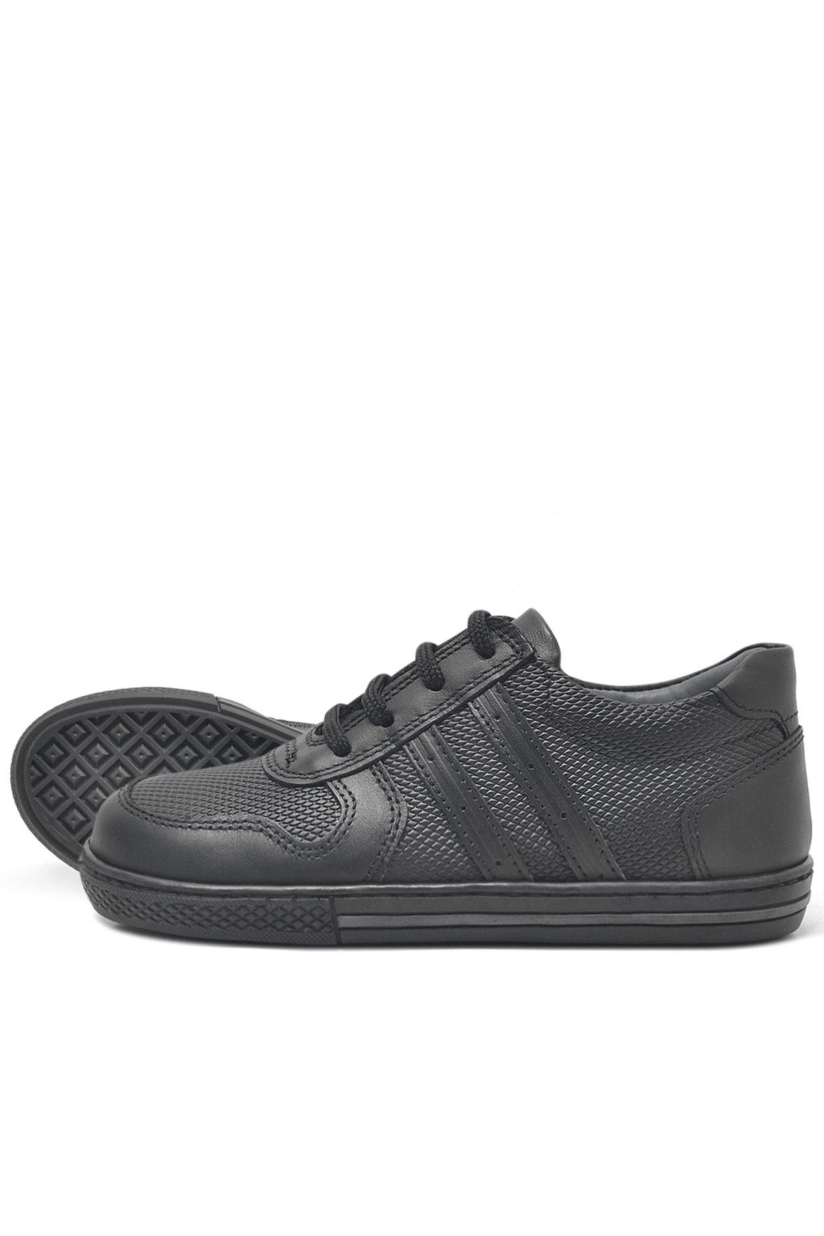 Rakerplus Hakiki Deri Günlük Erkek Çocuk Okul Ayakkabısı