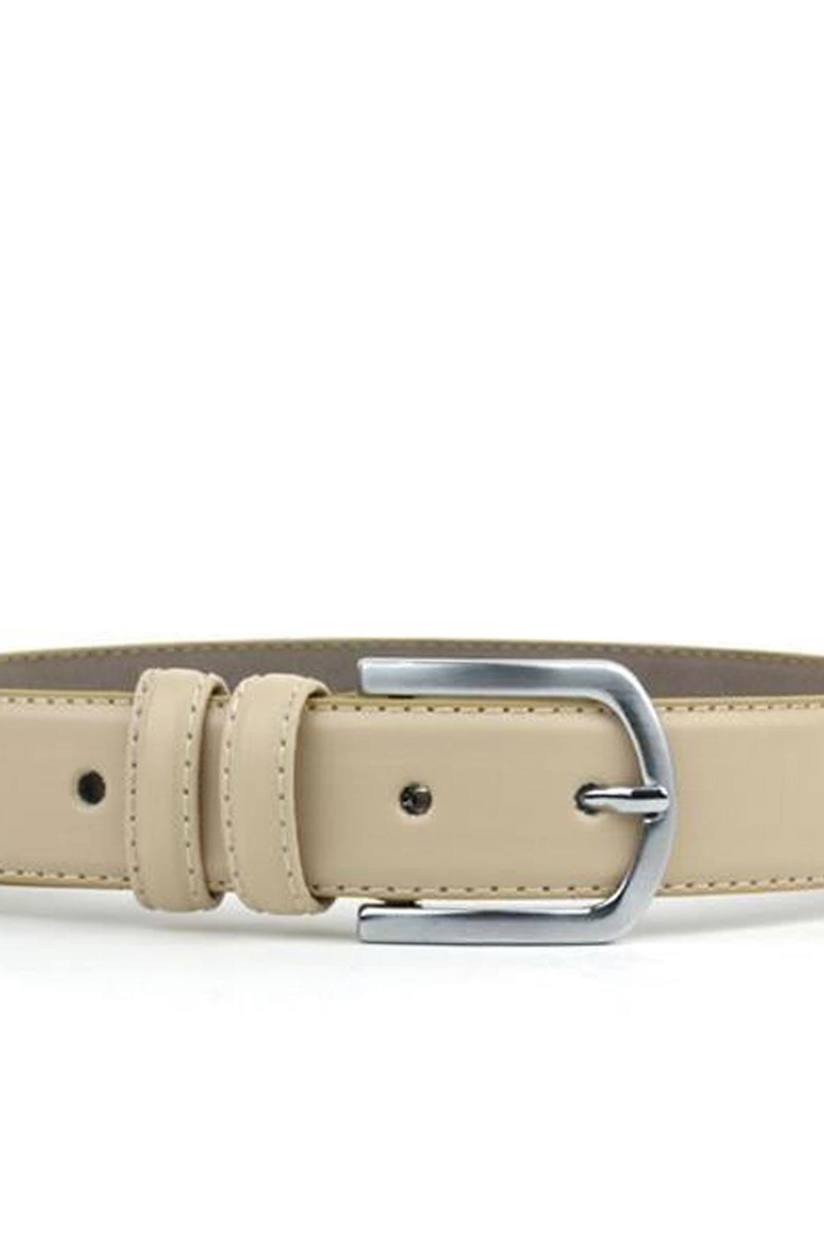 Rakerplus Krem 3 cm Erkek Çocuk Kemeri (80-100cm)