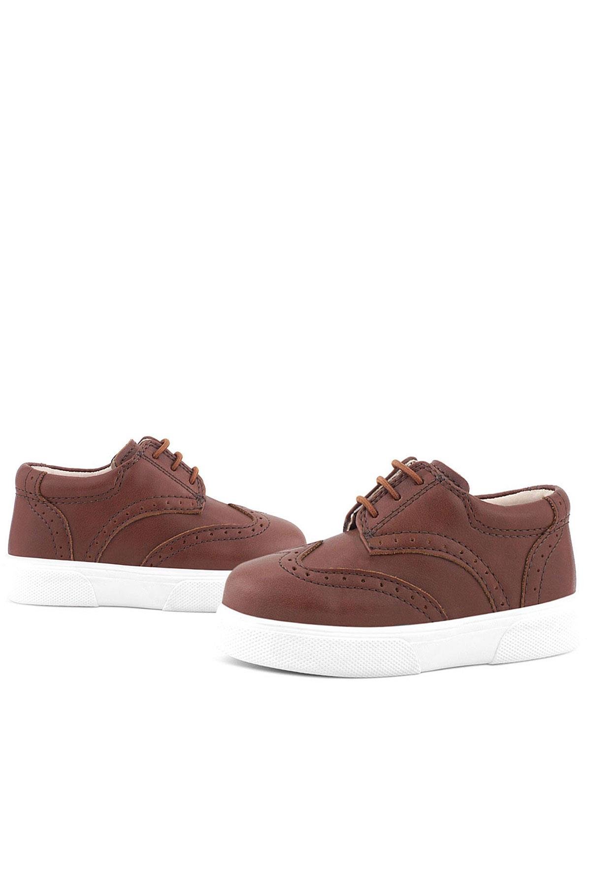 Rakerplus Tabac White Sole Oxford Boys Classic Shoes