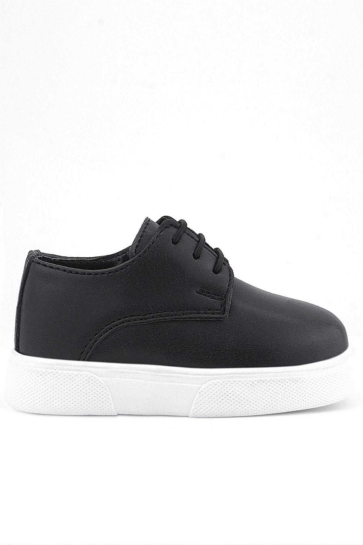 Rakerplus Derby Black Matte Classic Shoes For Boys