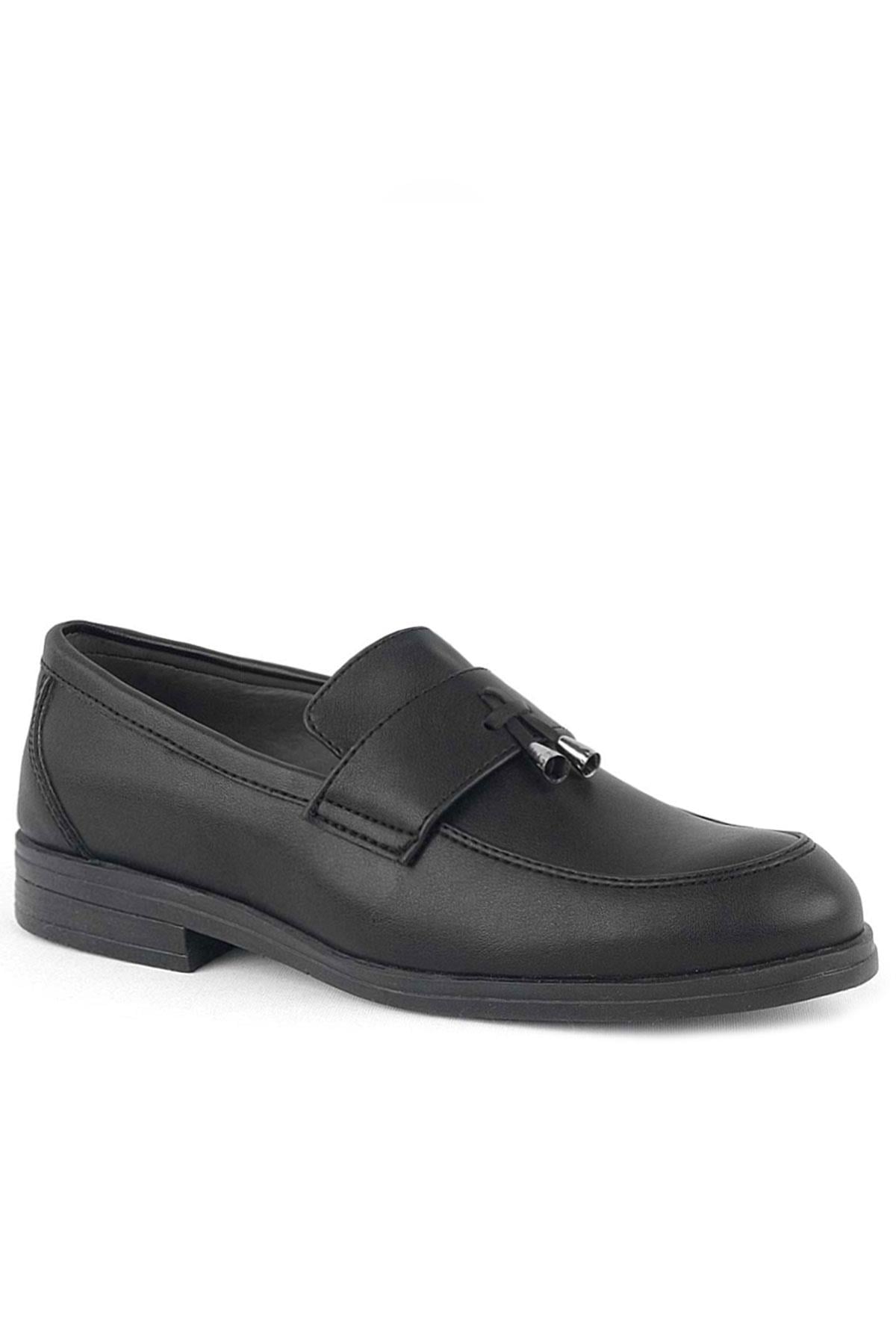 Rakerplus Black Classical Loafers For Boys