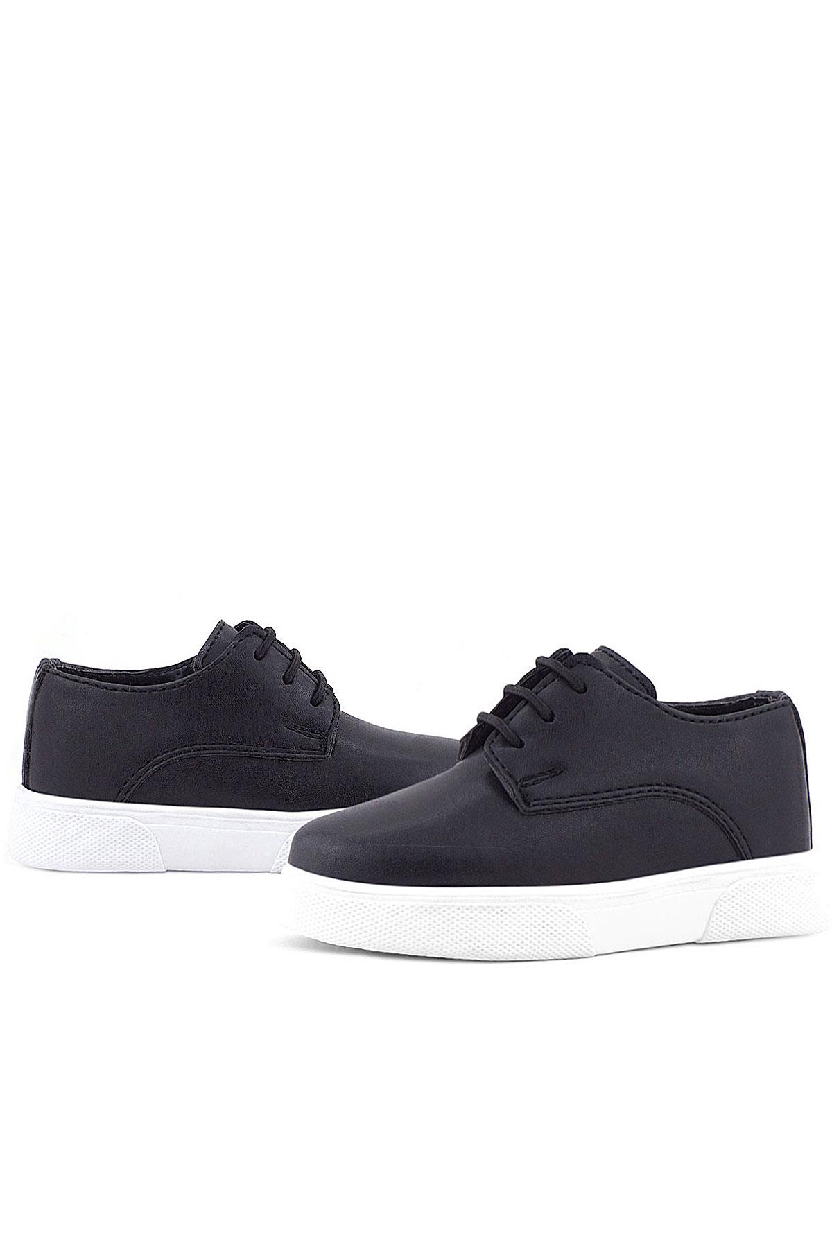 Rakerplus Derby Black Matte Classic Shoes For Boys