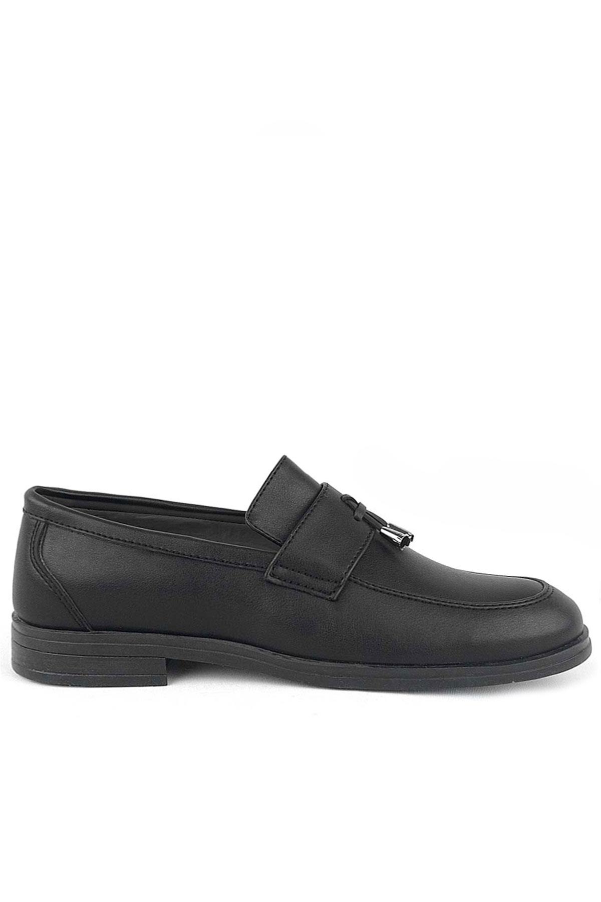 Rakerplus Black Classical Loafers For Boys