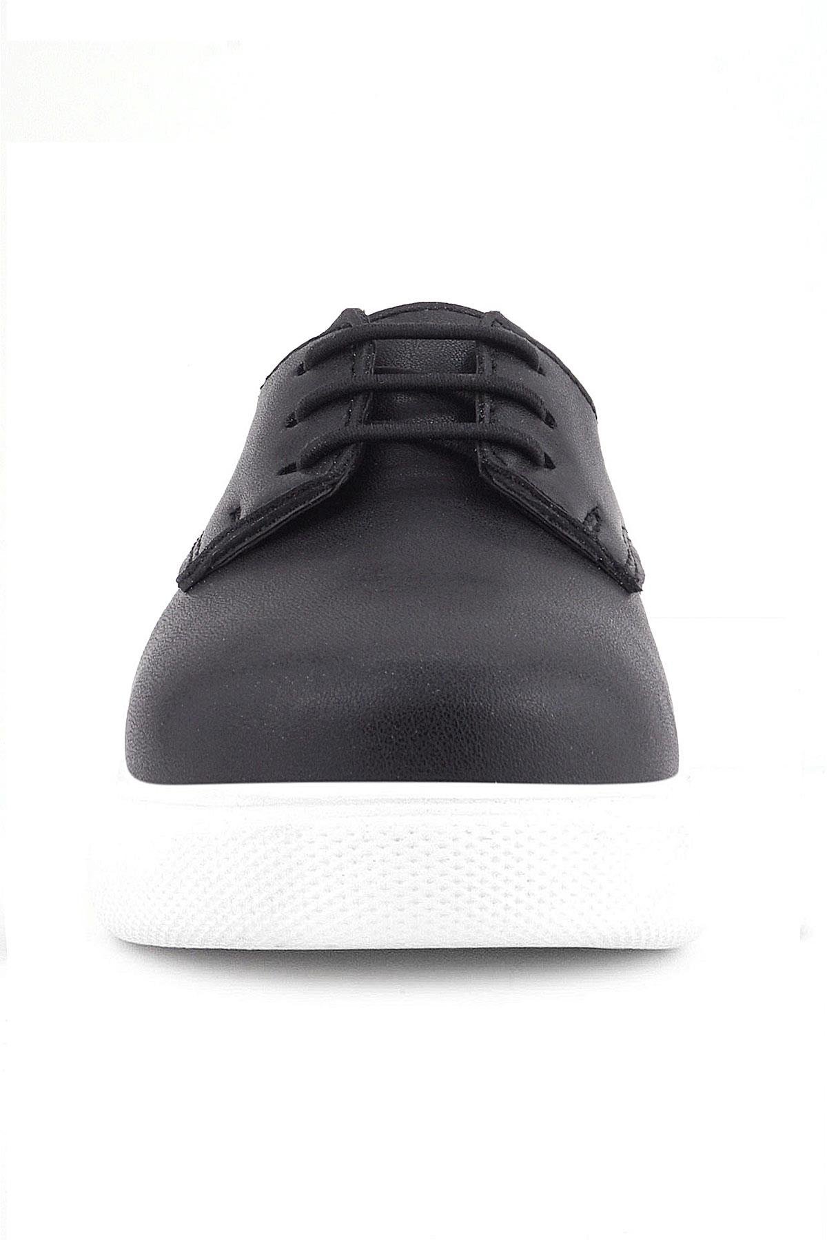 Rakerplus Derby Black Matte Classic Shoes For Boys
