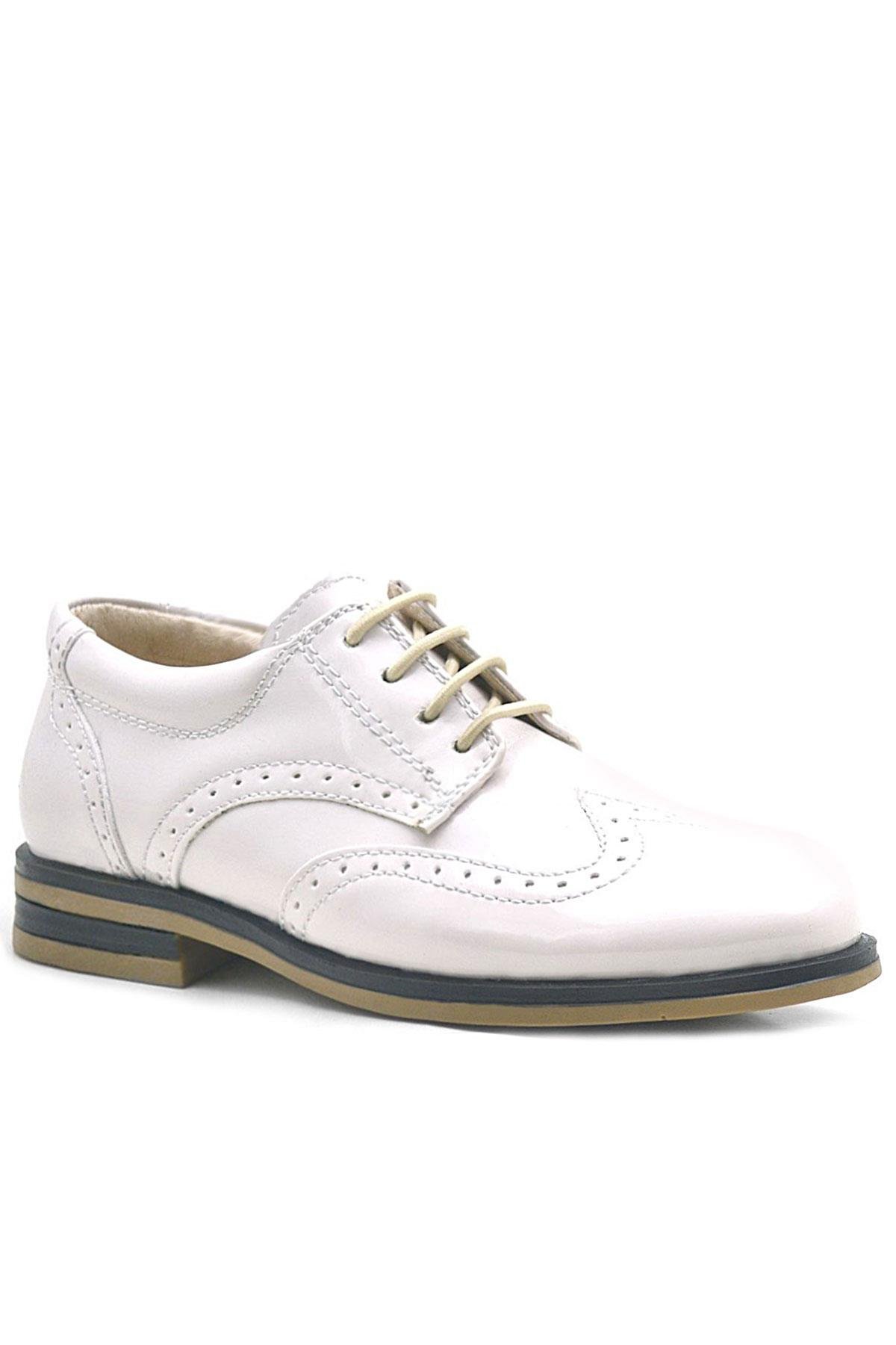 Rakerplus Bej Rugan Bağcıklı Klasik Erkek Çocuk Ayakkabı