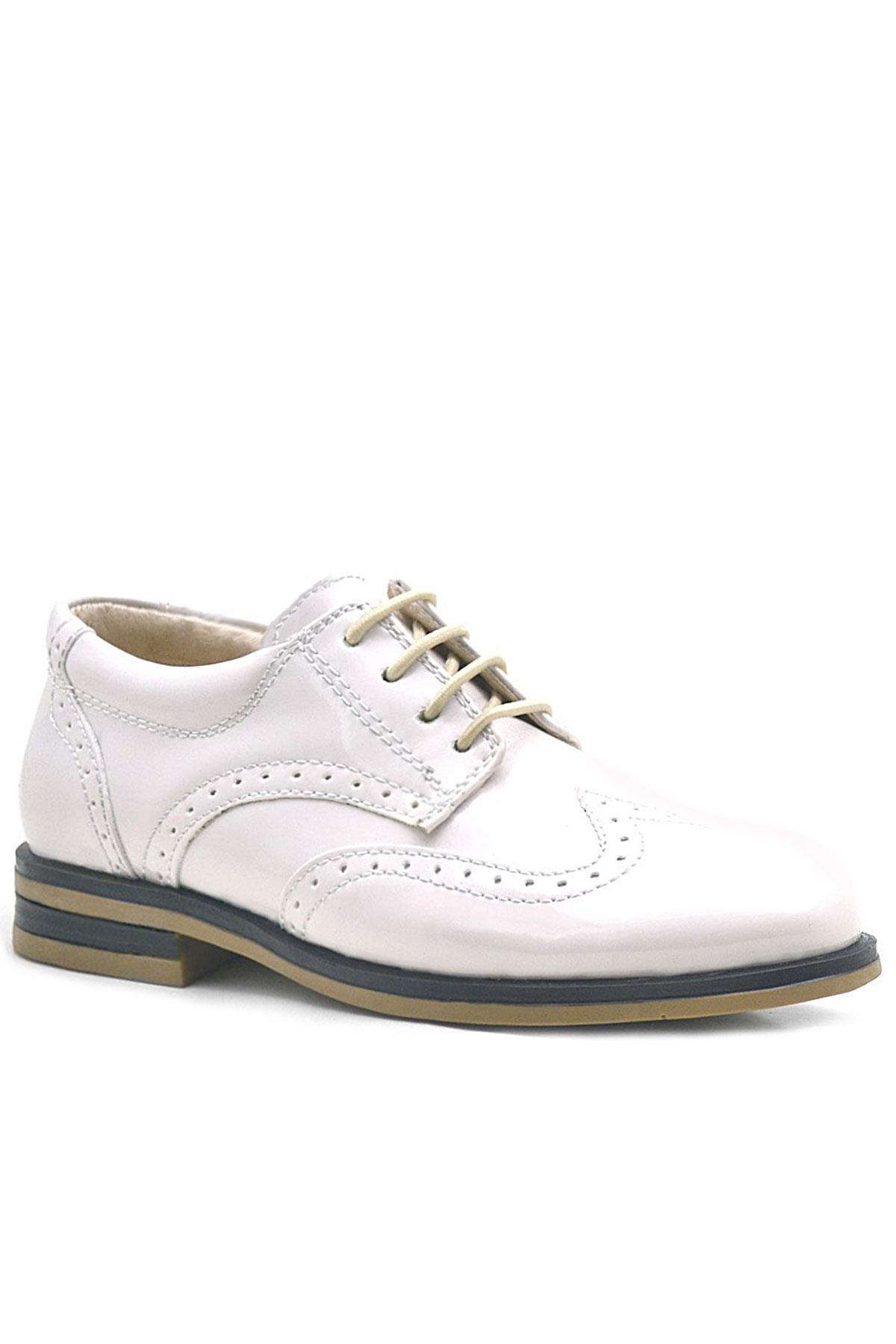 Rakerplus Bej Rugan Bağcıklı Klasik Erkek Çocuk Ayakkabı