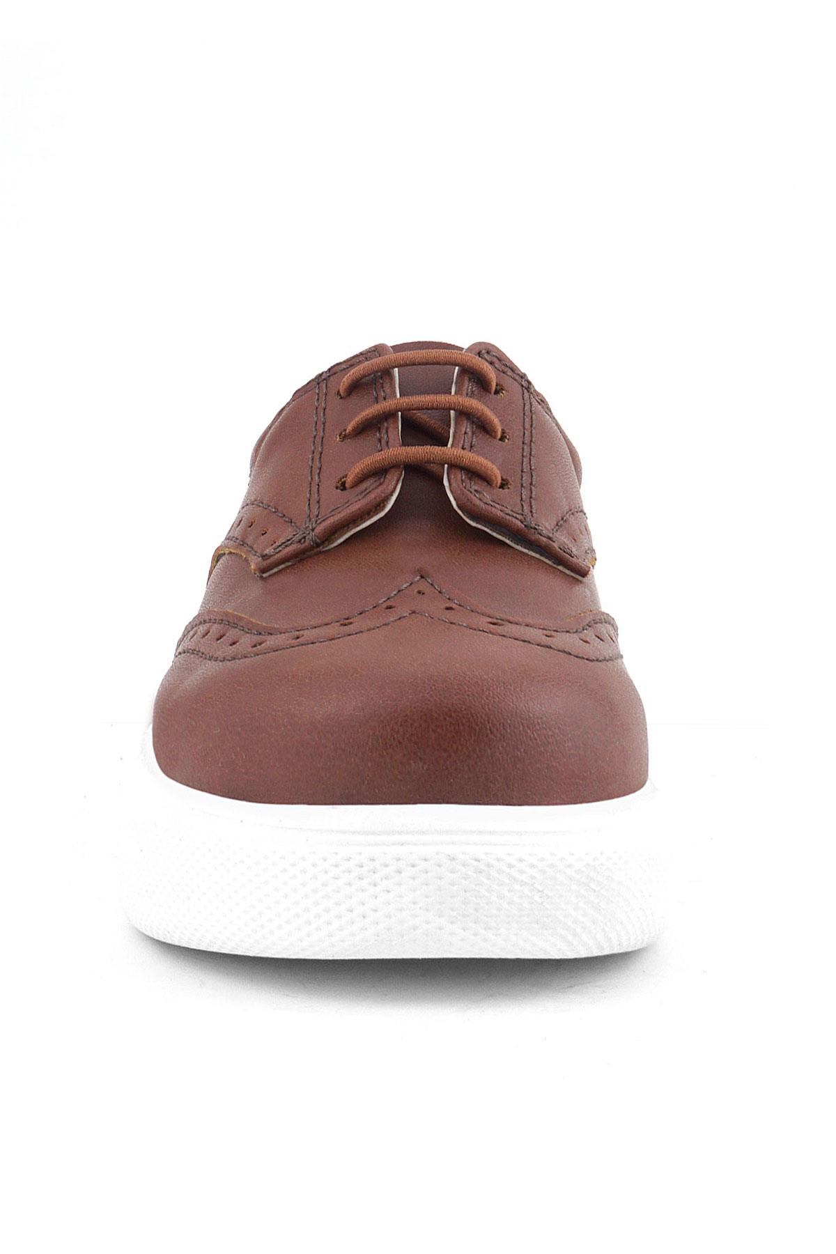 Rakerplus Tabac White Sole Oxford Boys Classic Shoes