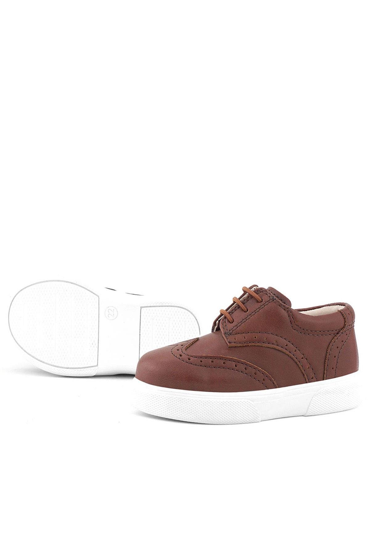 Rakerplus Tabac White Sole Oxford Boys Classic Shoes