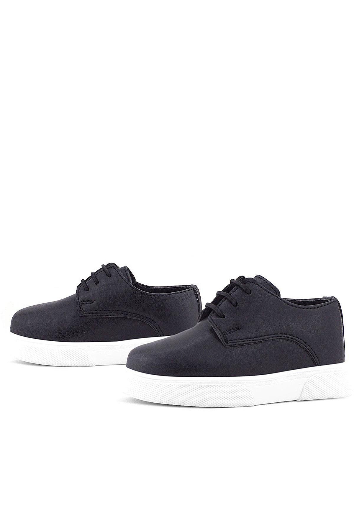 Rakerplus Derby Black Matte Classic Shoes For Boys