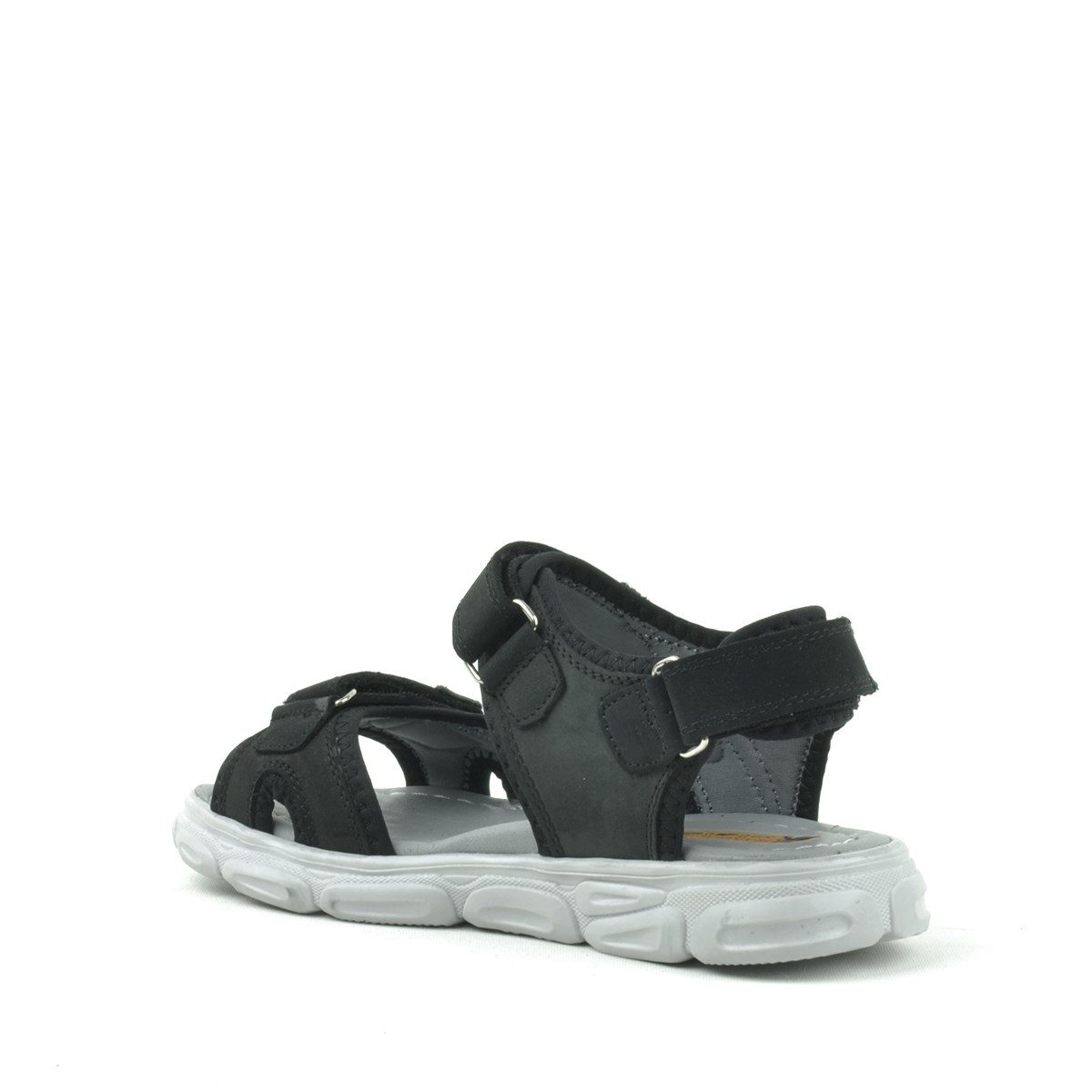 Rakerplus Flint Genuine Leather Black Kids Sandals