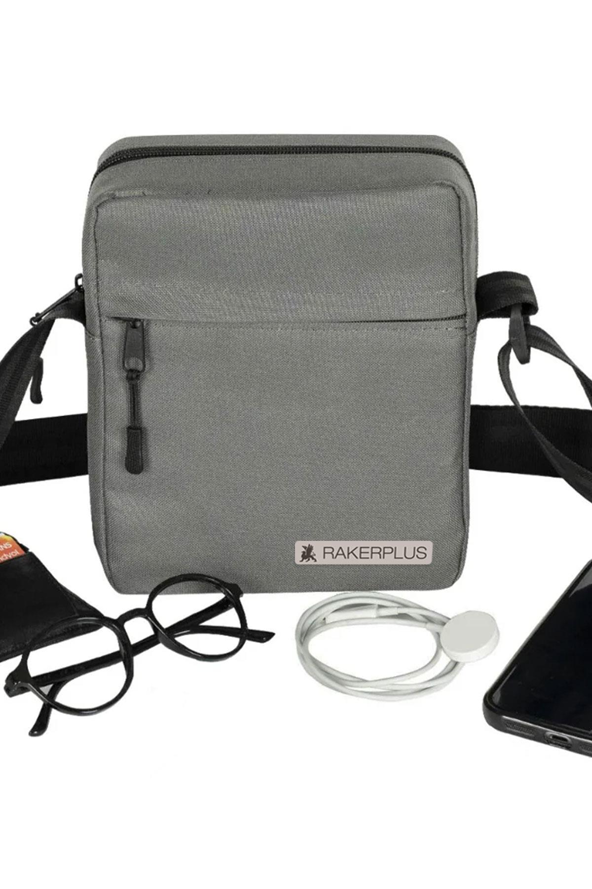 Rakerplus Gri 20x16x8 cm Unisex Omuz Çantası RC-0003-GR