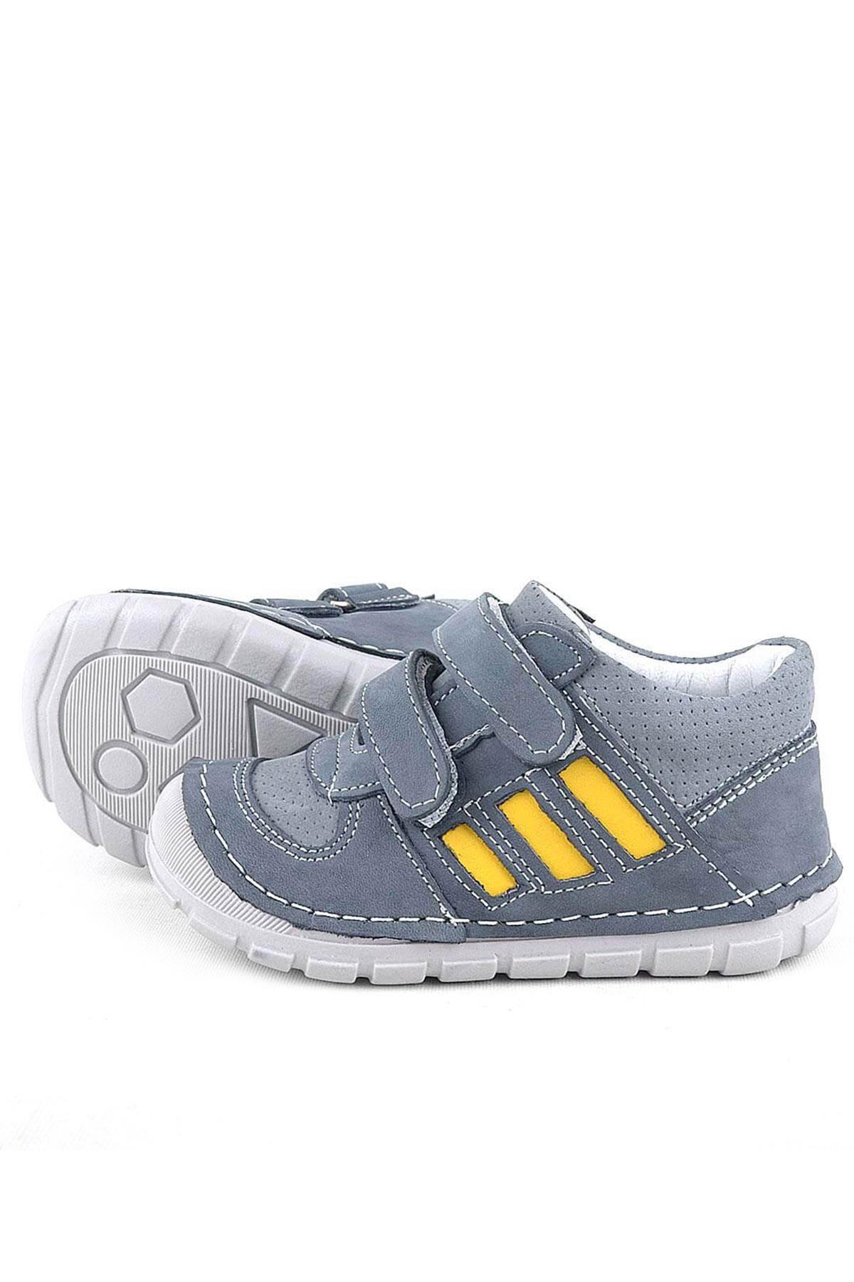 Rakerplus Genuine Leather Grey First Step Unisex Baby Shoes R520-GG.19